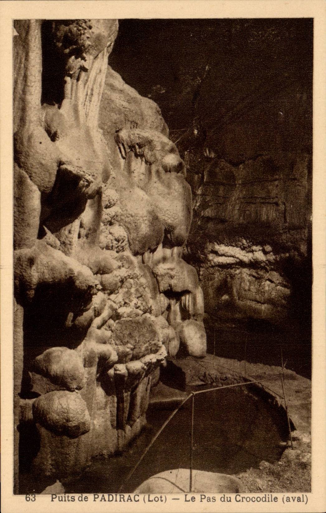 CPA Well of Padirac the step of the crocodile