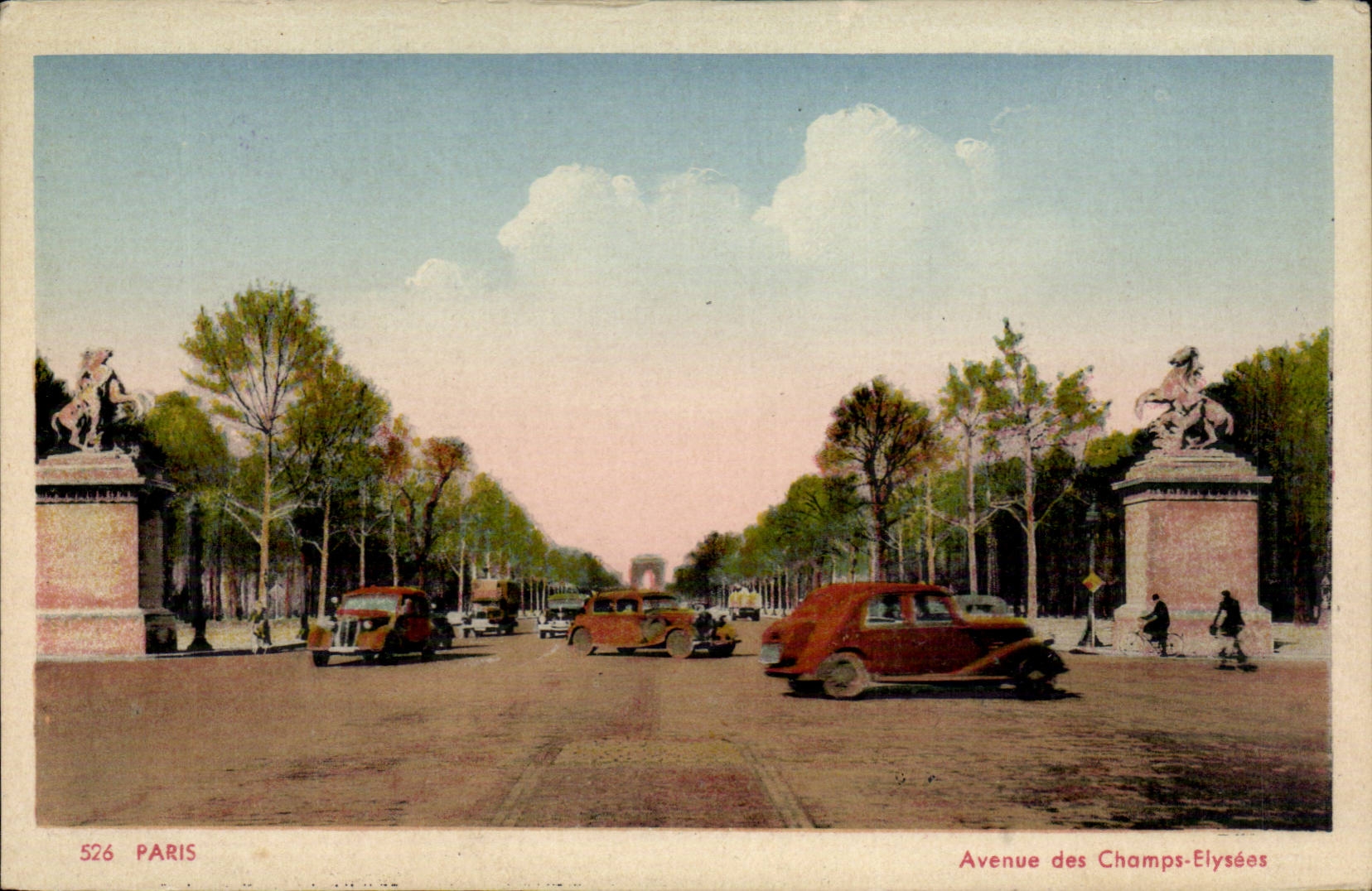 Paris CPA Which occurred of the Champs Elysees