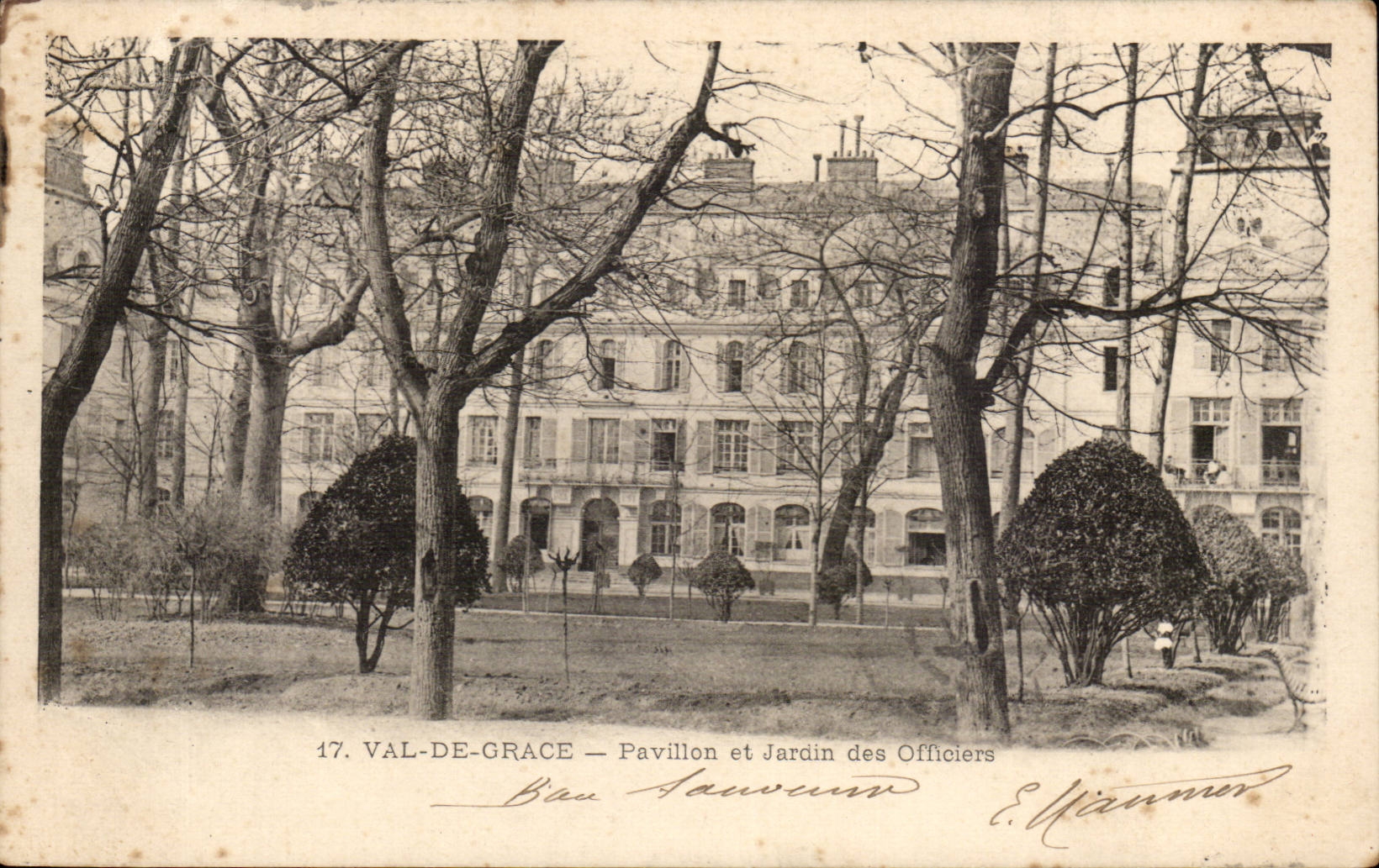 Paris CPA Val de Grâce House and garden of the officers