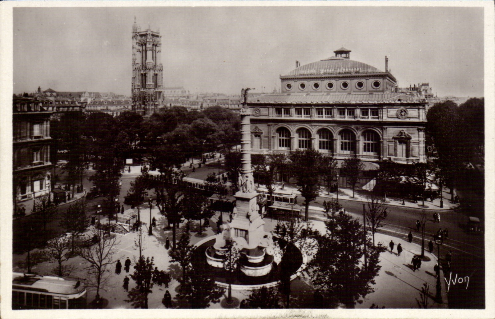 Paris CPA Place du Chatelet
