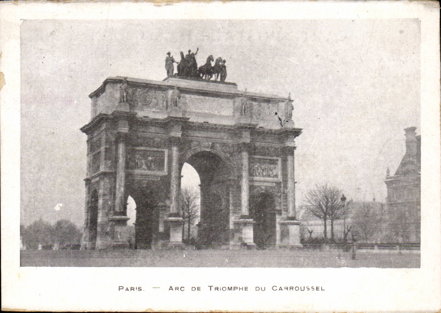 Paris CPA Arc de triomphe du CArrousel