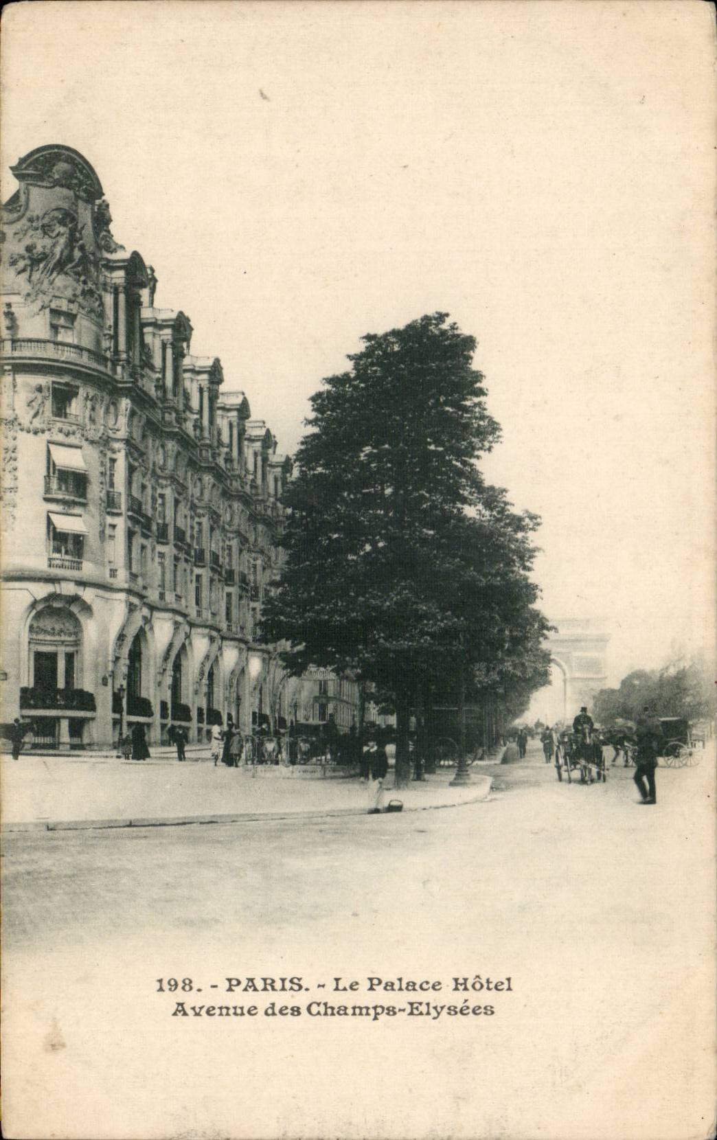 Paris CPA the De luxe hotel Hotel Avenue of the Champs Elysees