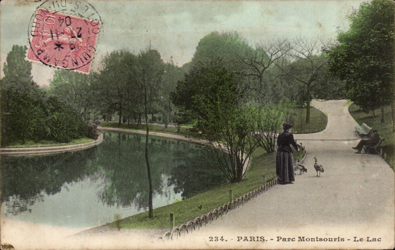 Paris CPA Montsouris Park the lake