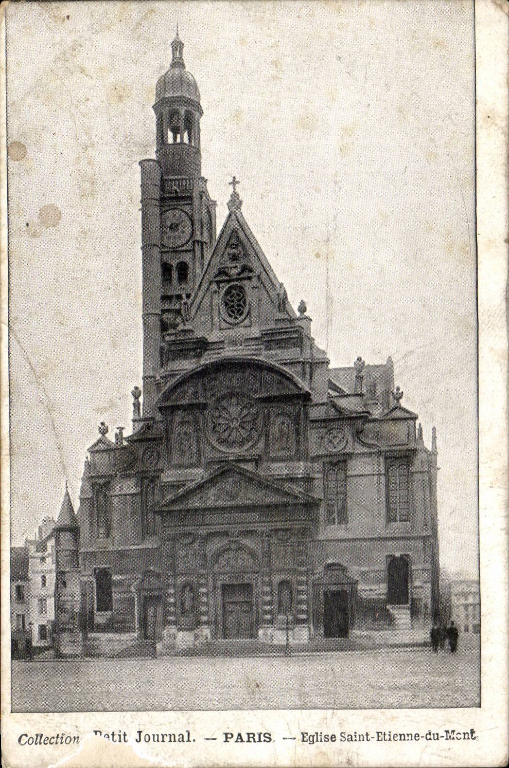 Paris CPA Church Saint Etienne of the Mount
