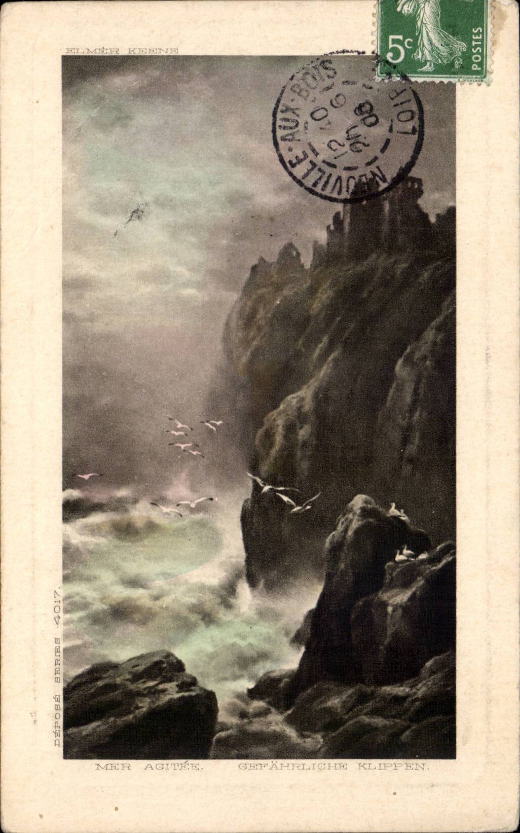 CPA Fantaisie Mer agitee 