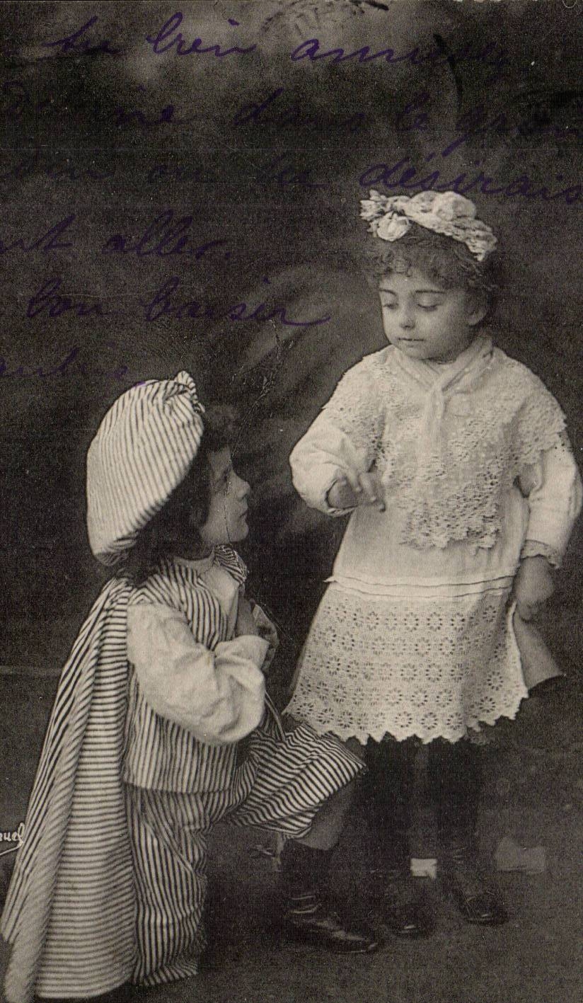 CPA Fantasy Marinette Children