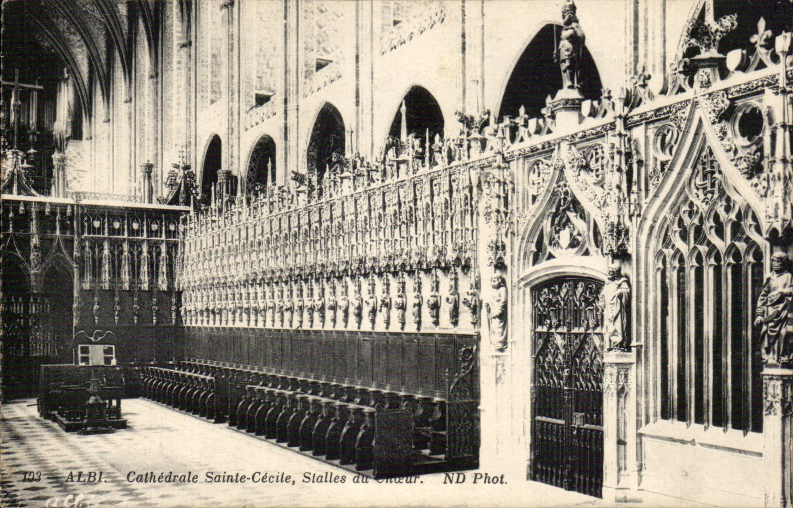 Albi CPA Cathedral Sainte Cecile Stalles of the heart