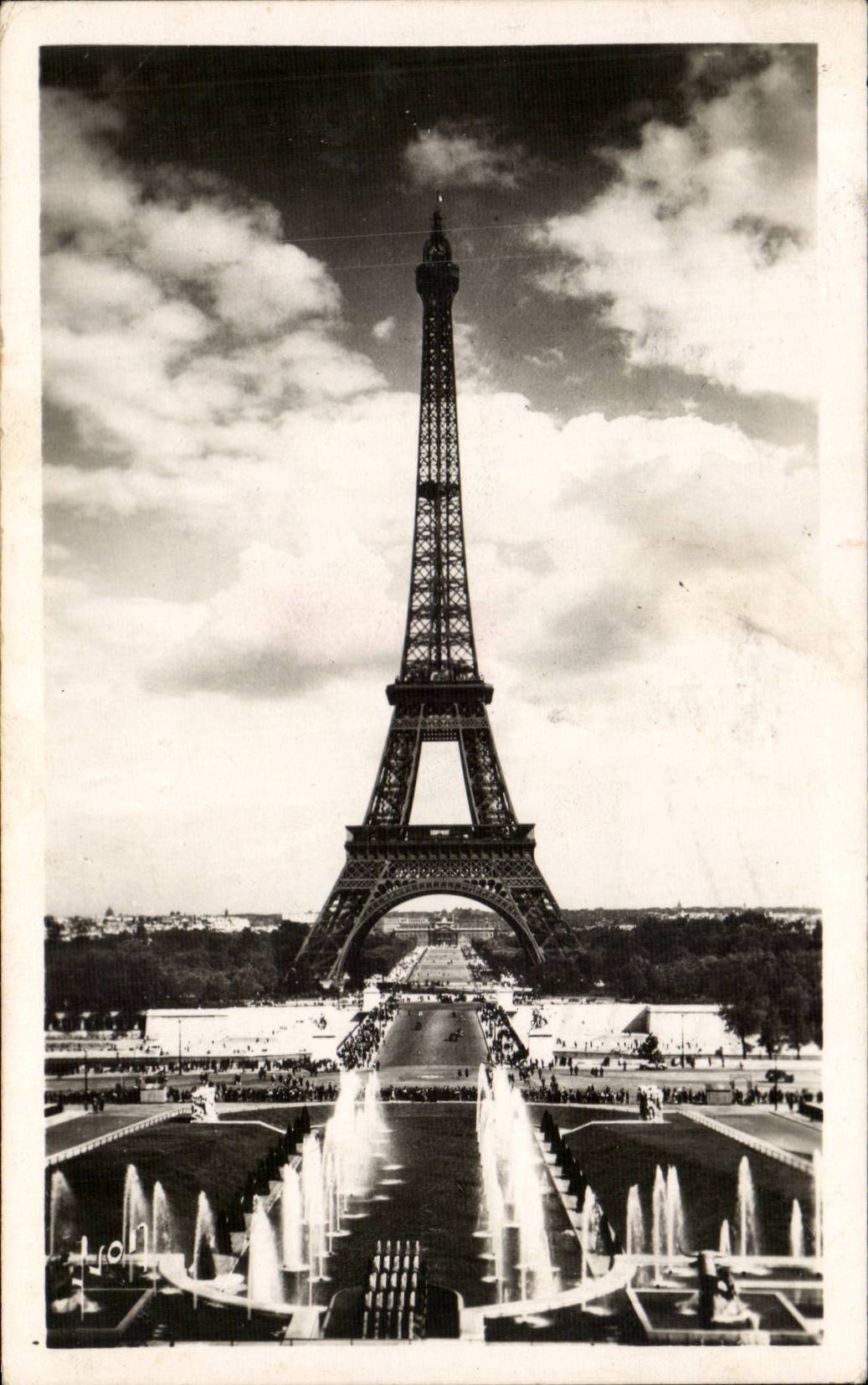 Paris CPA the Eiffel Tower