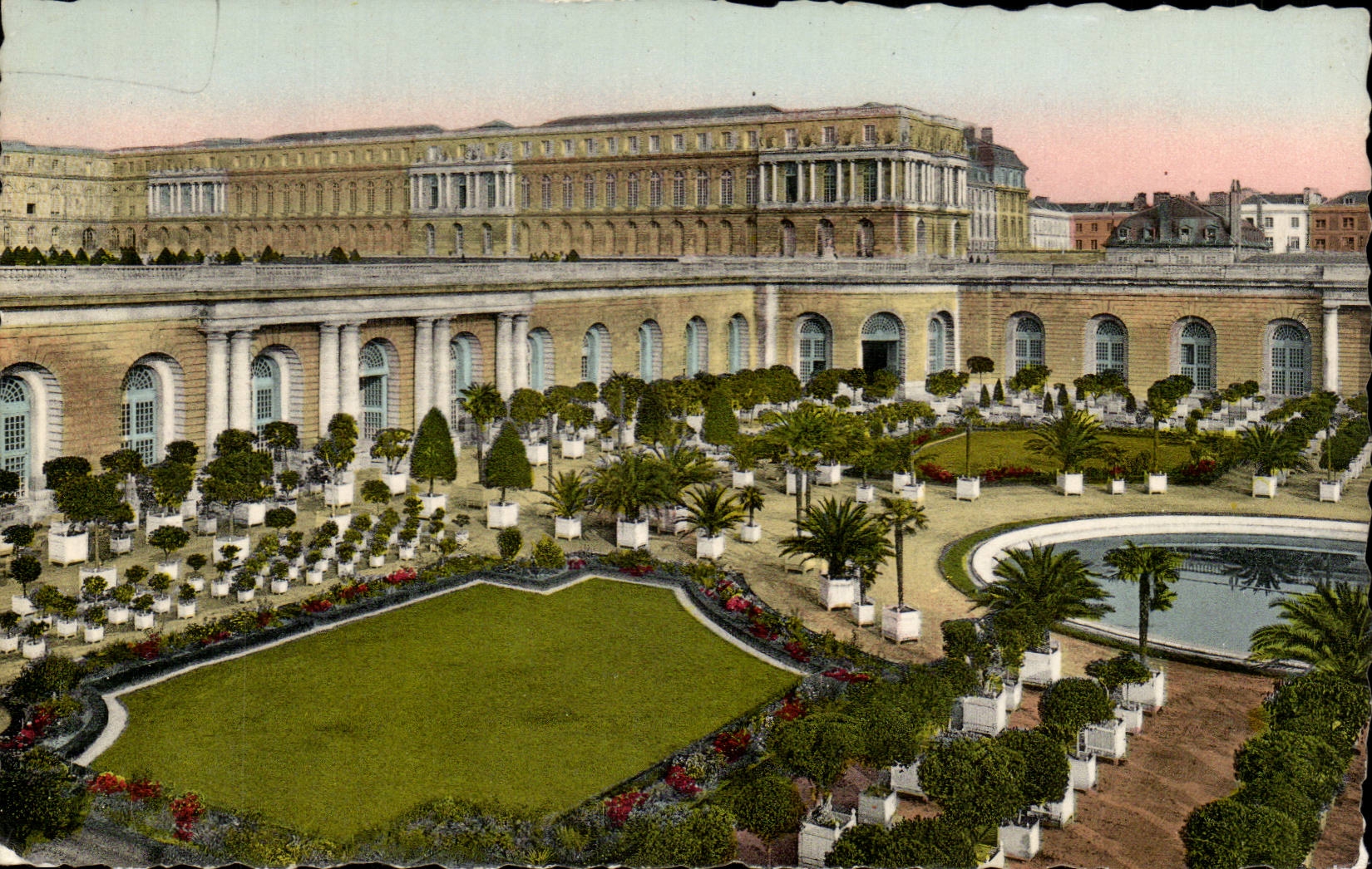 Versailles CPA the castle the orangery