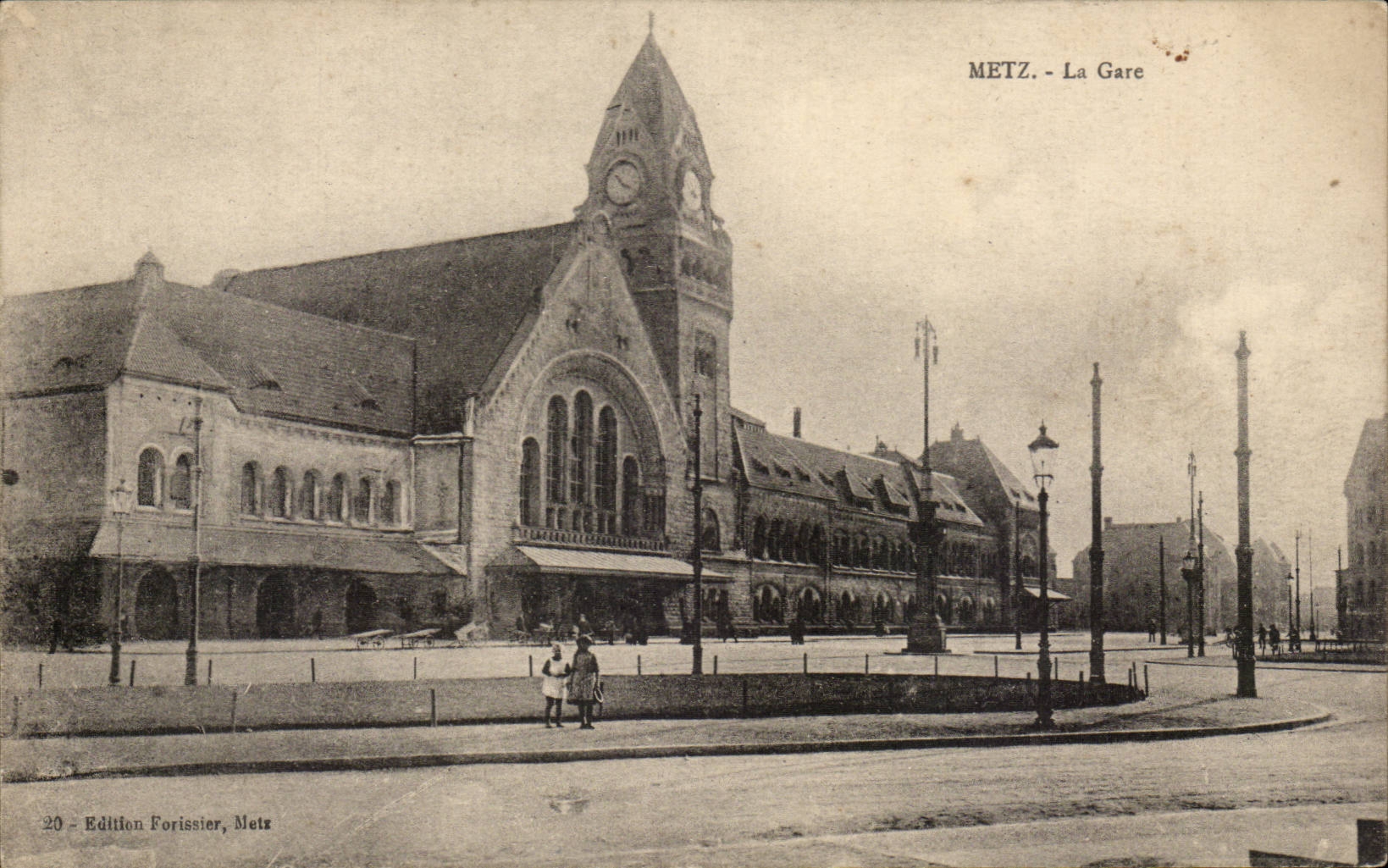 CPA Metz Bahnstation