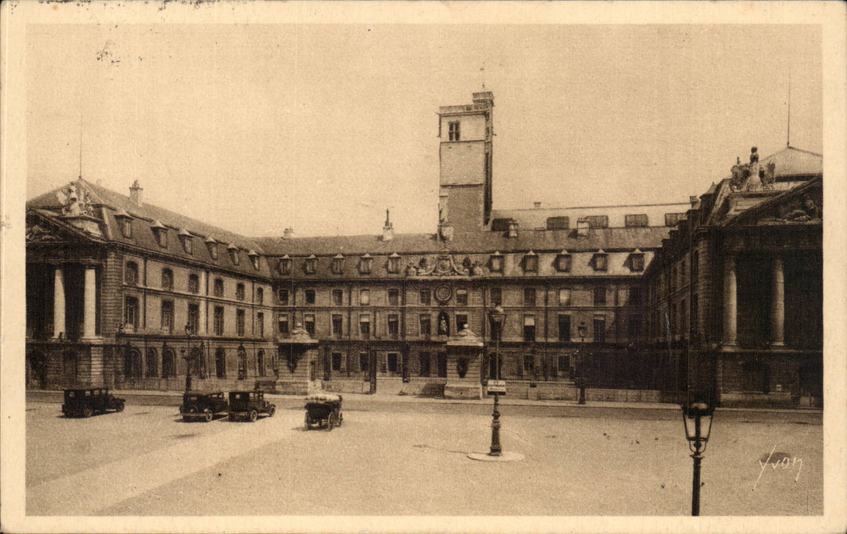 Gaumen Dijon-CPA Ancien der Burgunder-Orte der Waffen