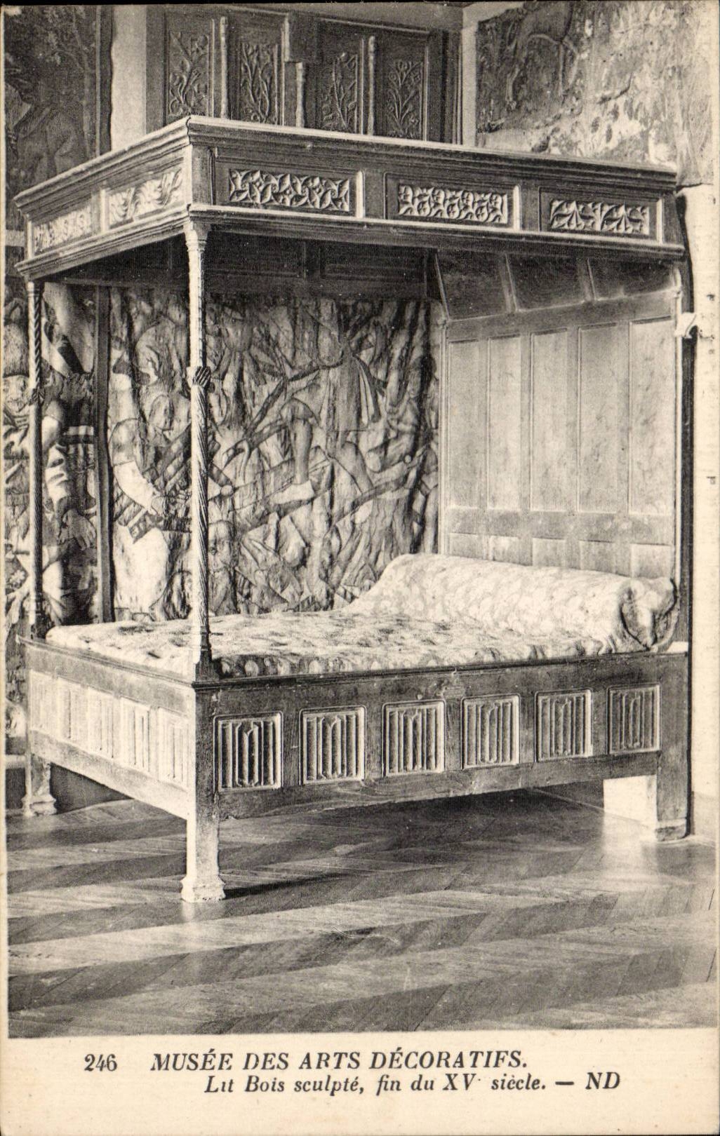 Paris CPA Musee des Arts decoratifs Le bois sculpte fin du 15eme