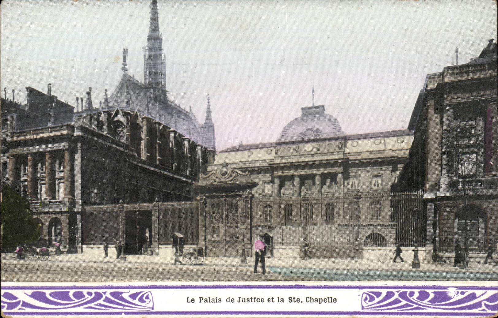 Paris CPA Le palais de justice et la Ste Chapelle
