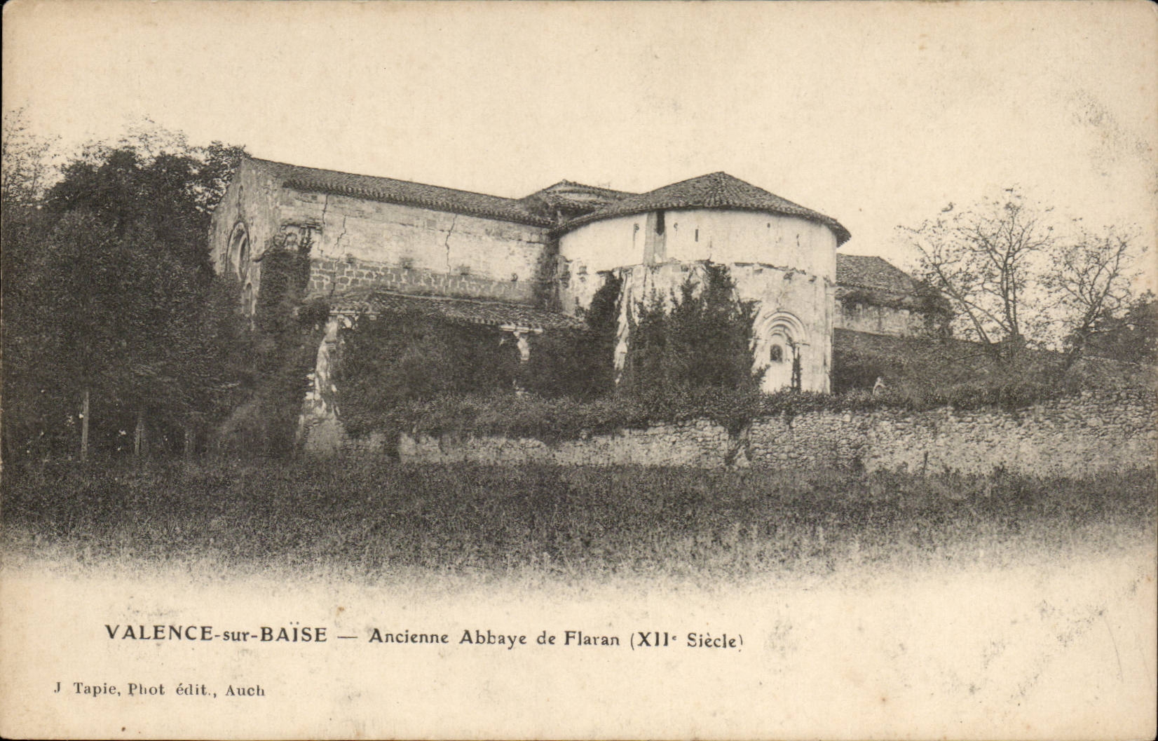 Valence on Kisses CPA Ancienne abbey of Flaran (12th)