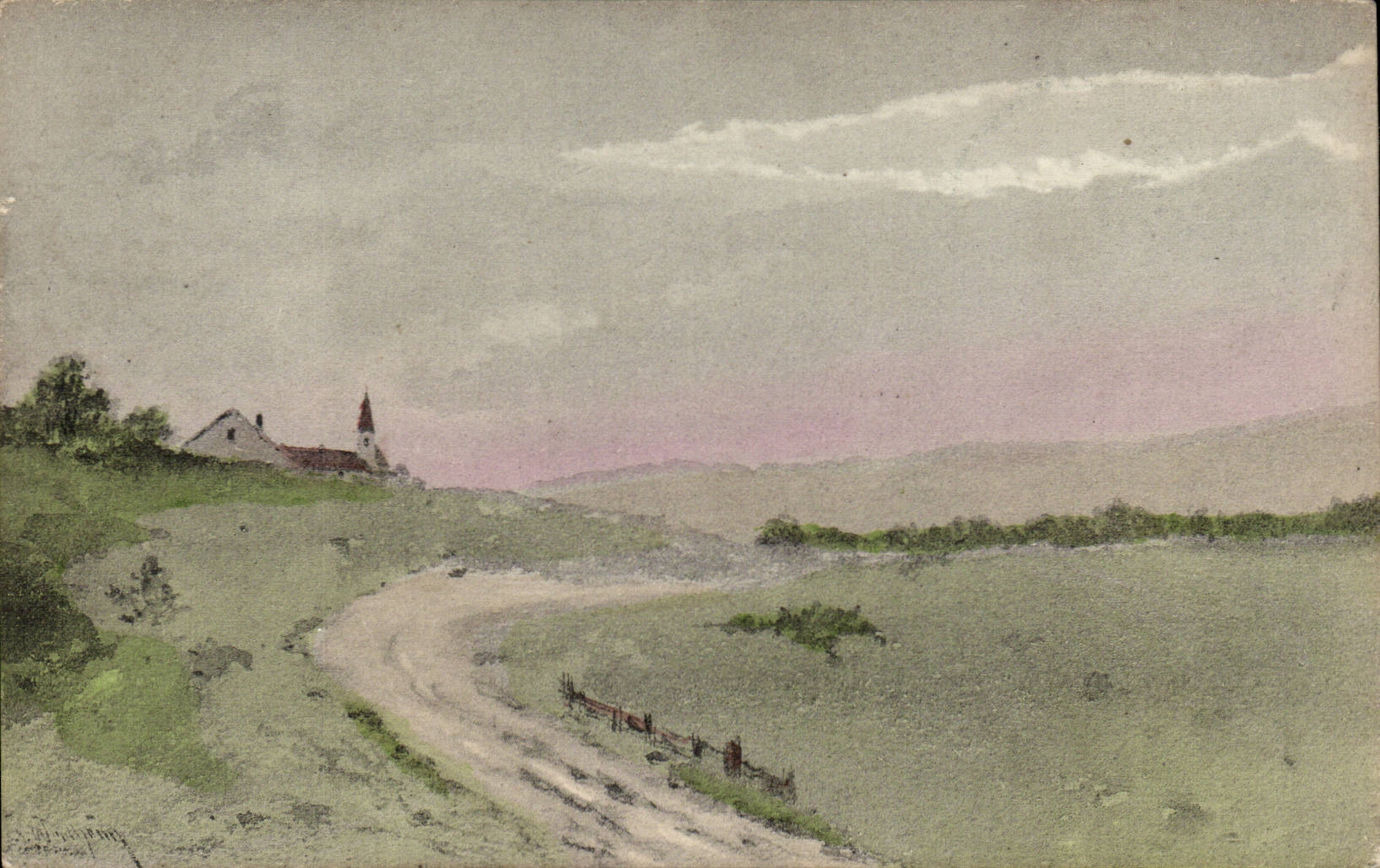 CPA Fantaisie Paysage