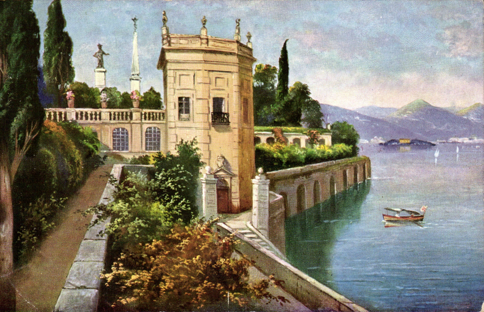 CPA Italien Italien Isola blokte sul Lago Maggiore