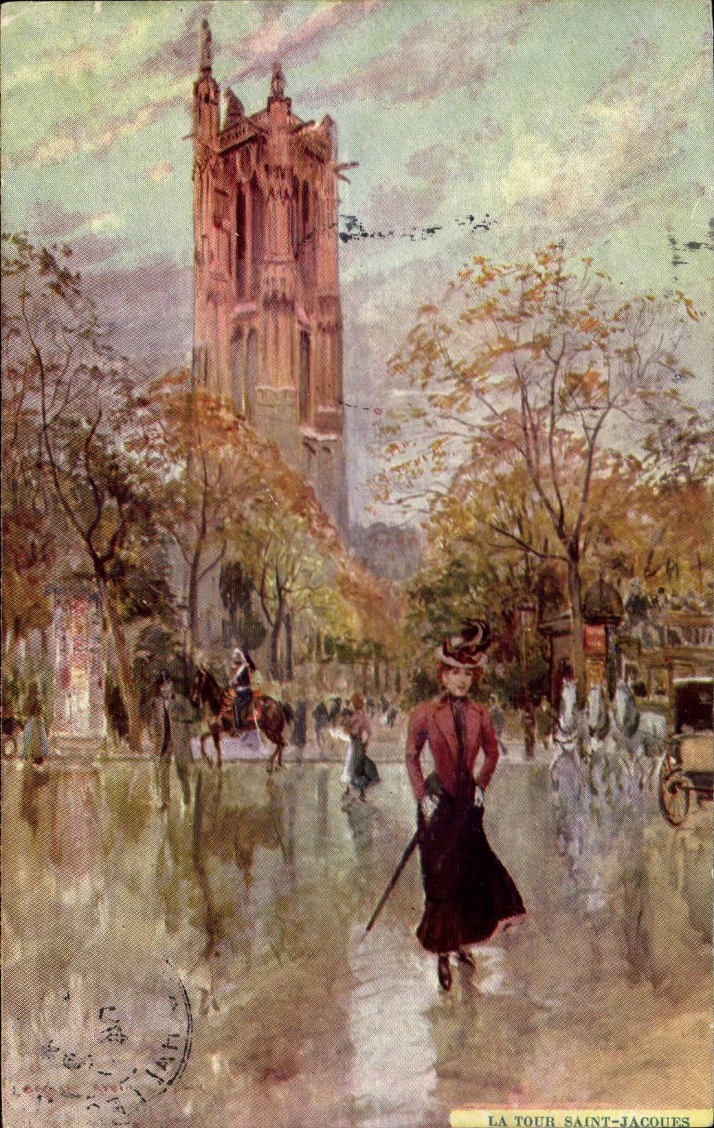 CPA Paris La tour Saint Jacques