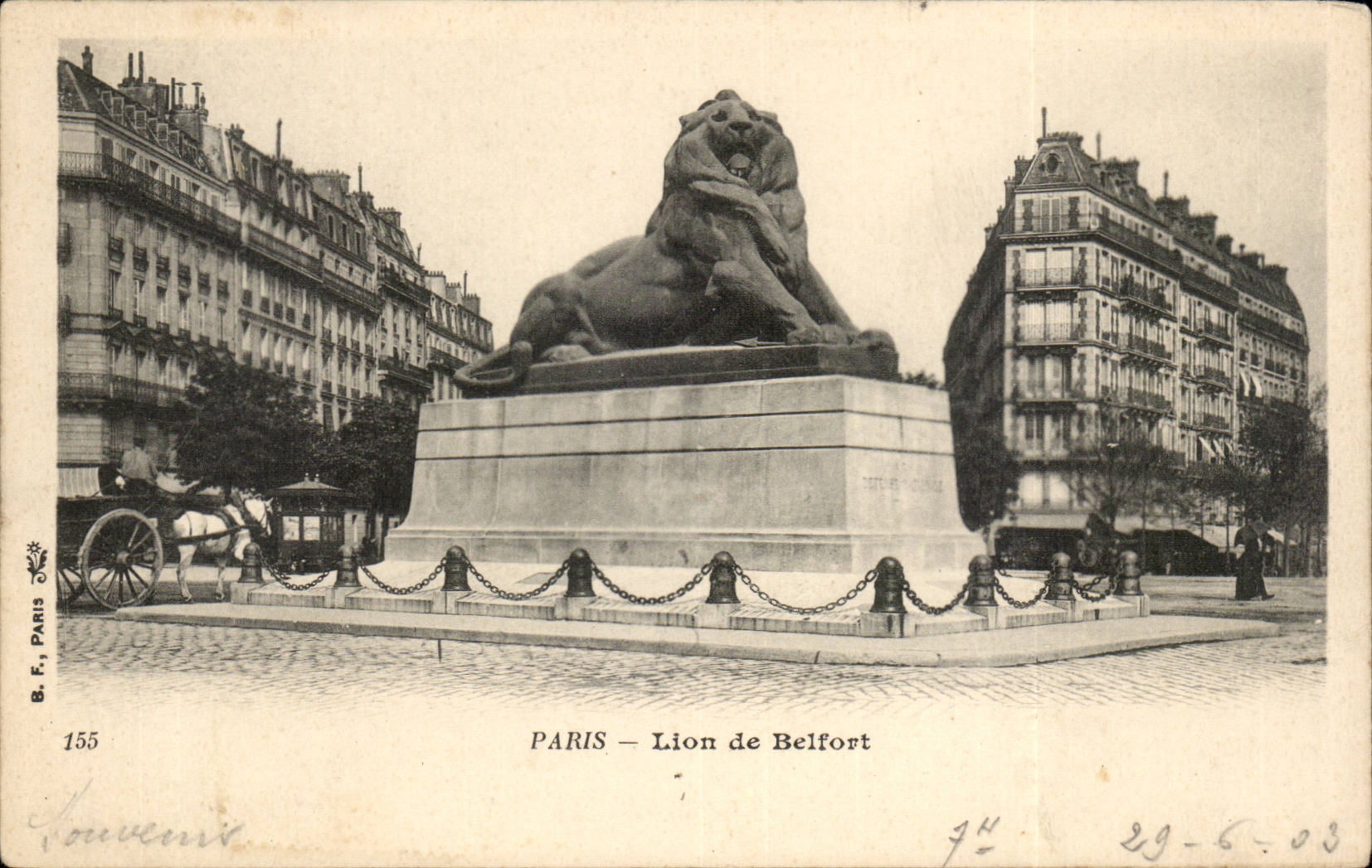Paris CPA Lion of Belfort