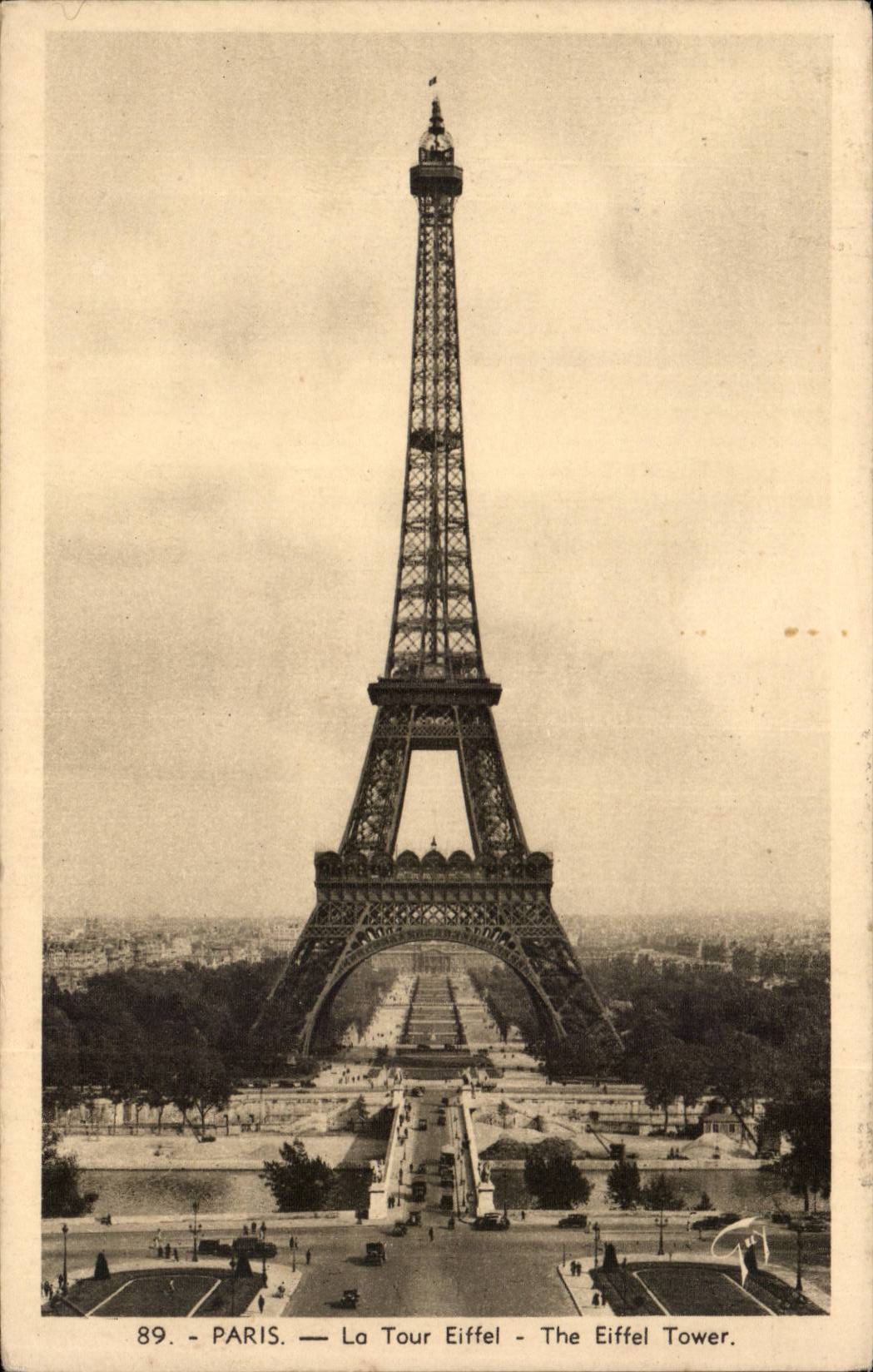 Paris CPA Eiffel Tower