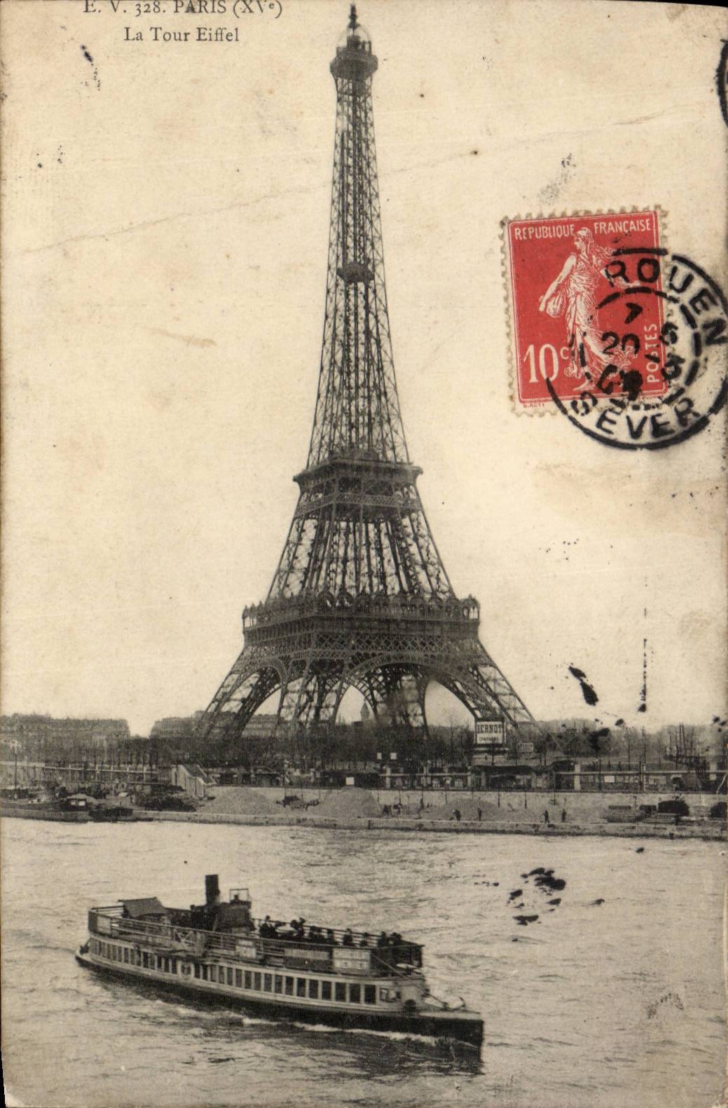 Paris CPA Eiffel Tower