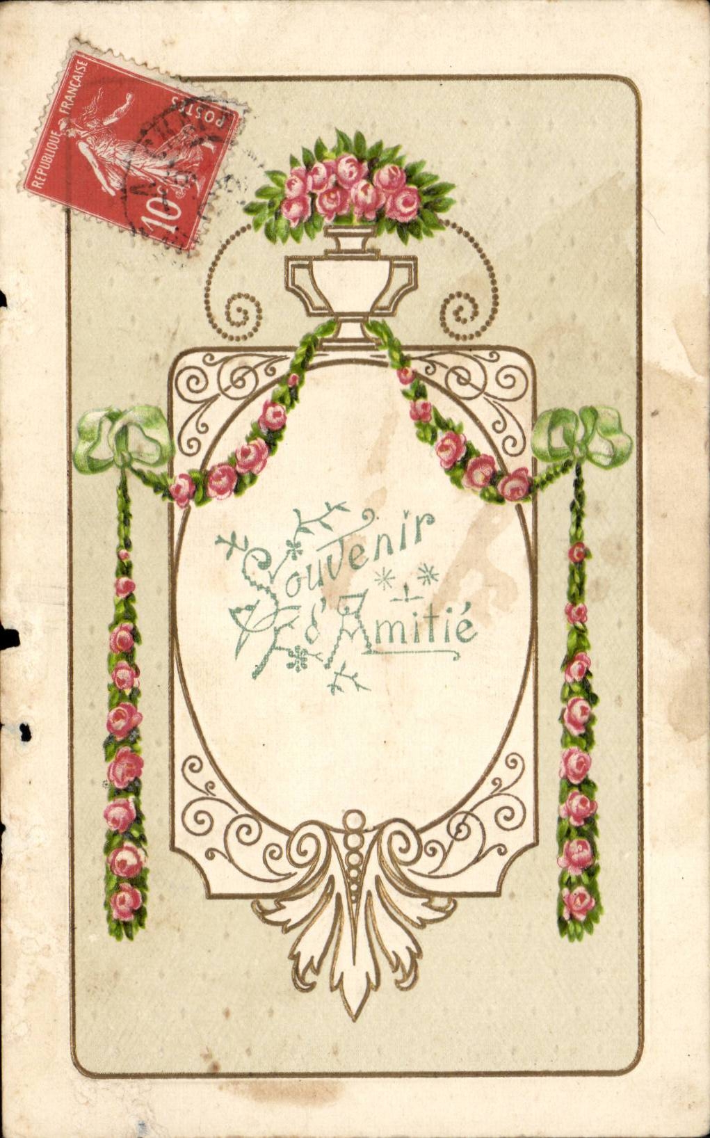 CPA Fantasy Souvenir of friendship