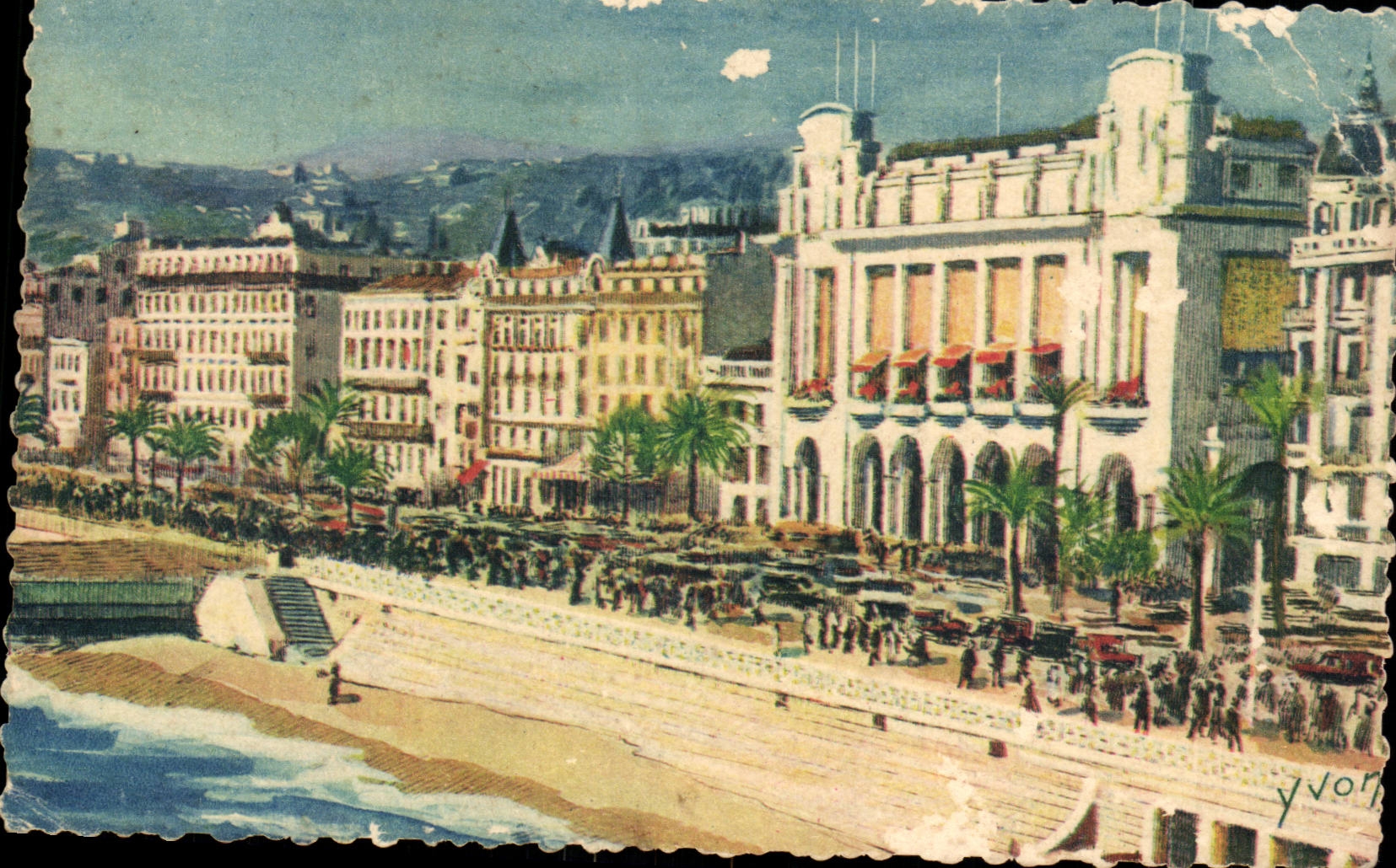 Nice CPA Walk of the English and casino of the Mediterranean