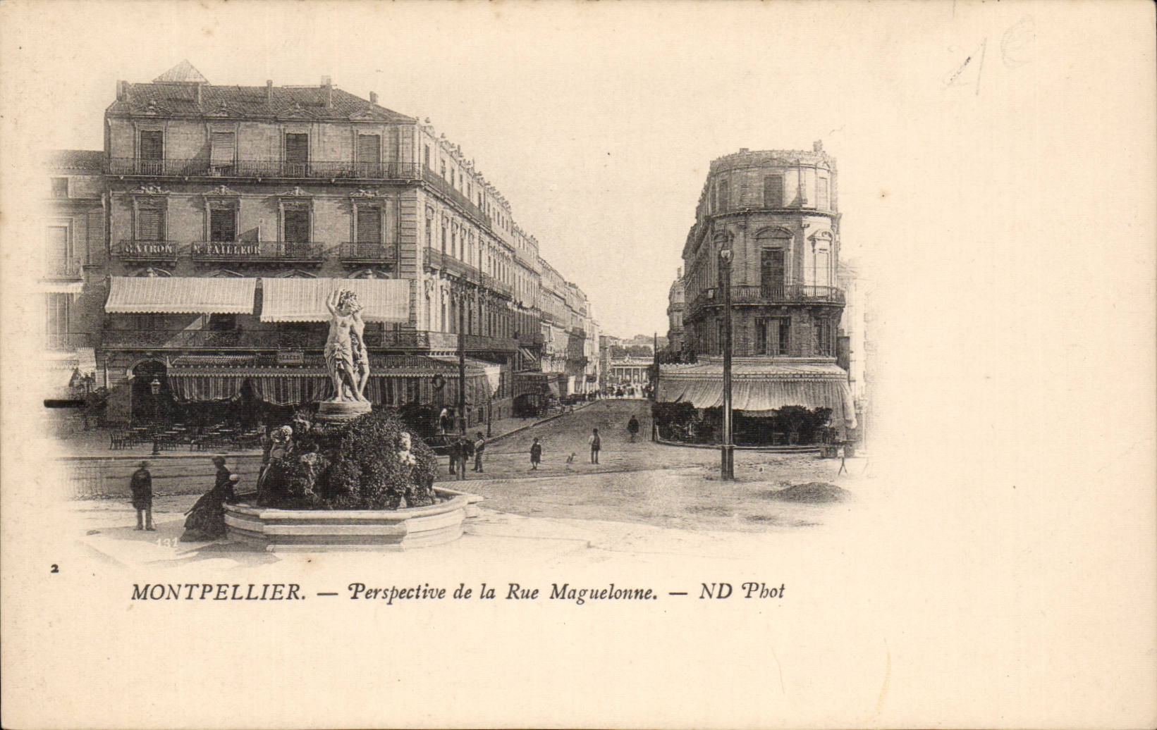 CPA Montpellier Perspective de la rue Maguelonne