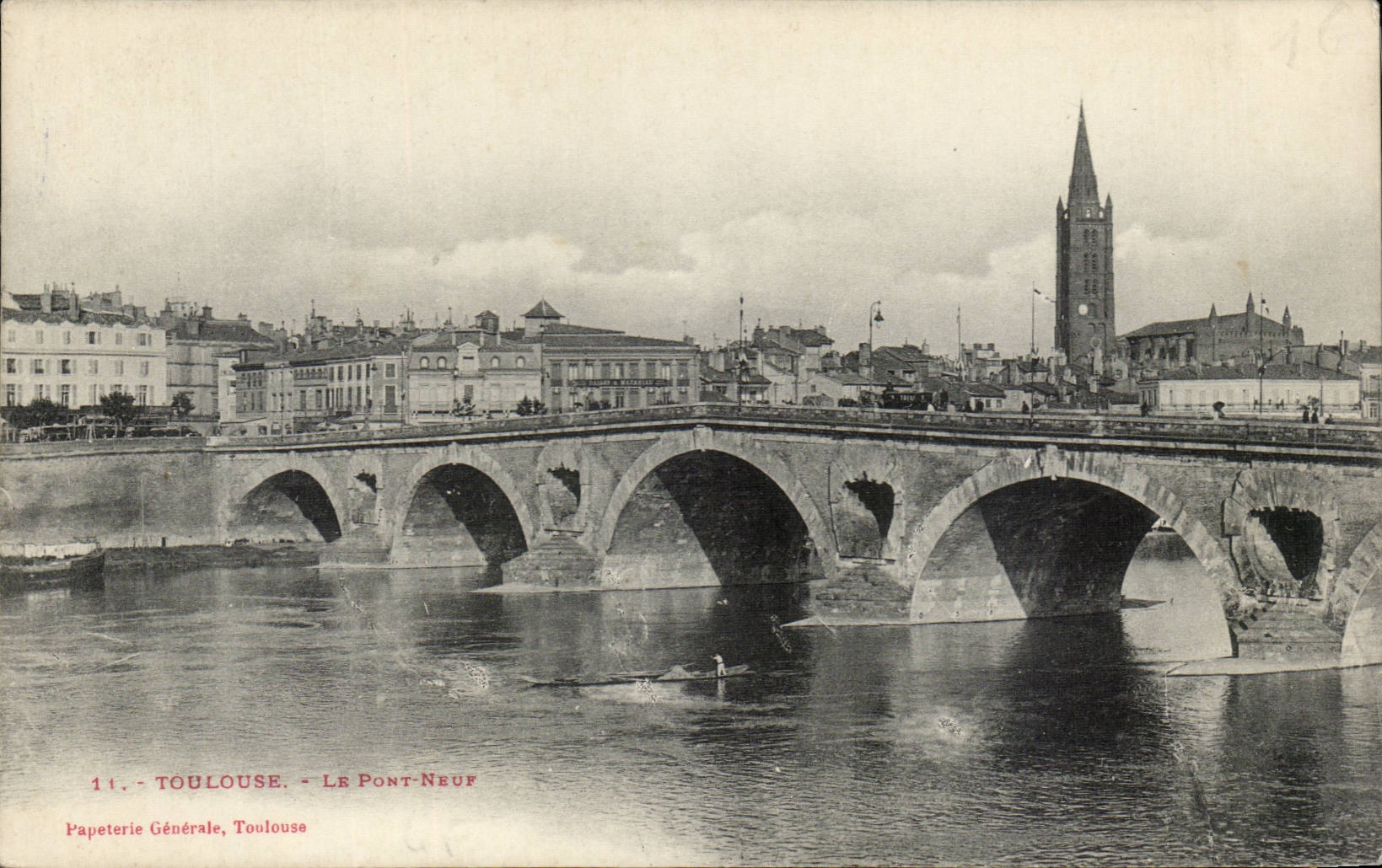 CPA Toulouse Le pont neuf