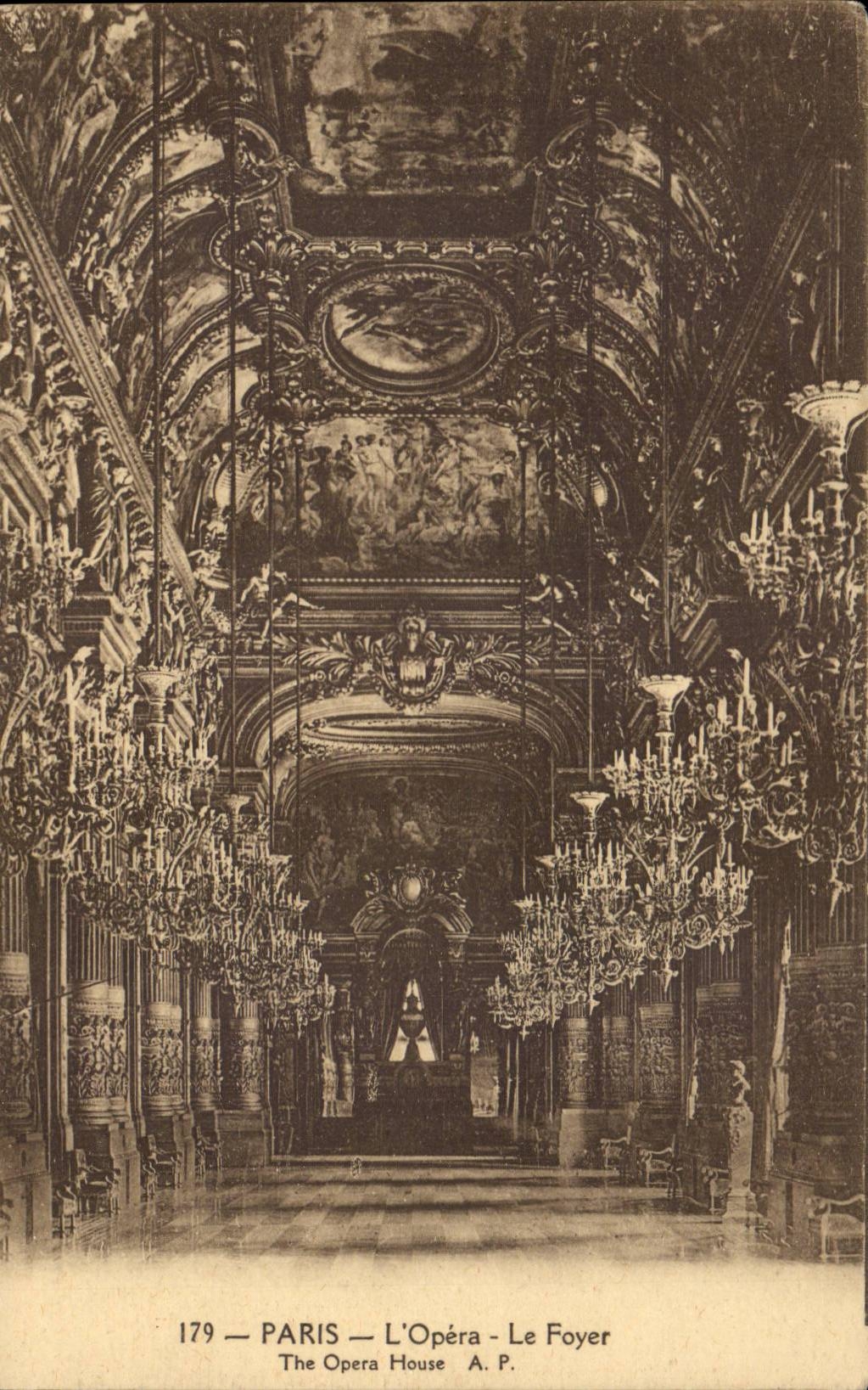 Paris CPA L'opera Le foyer