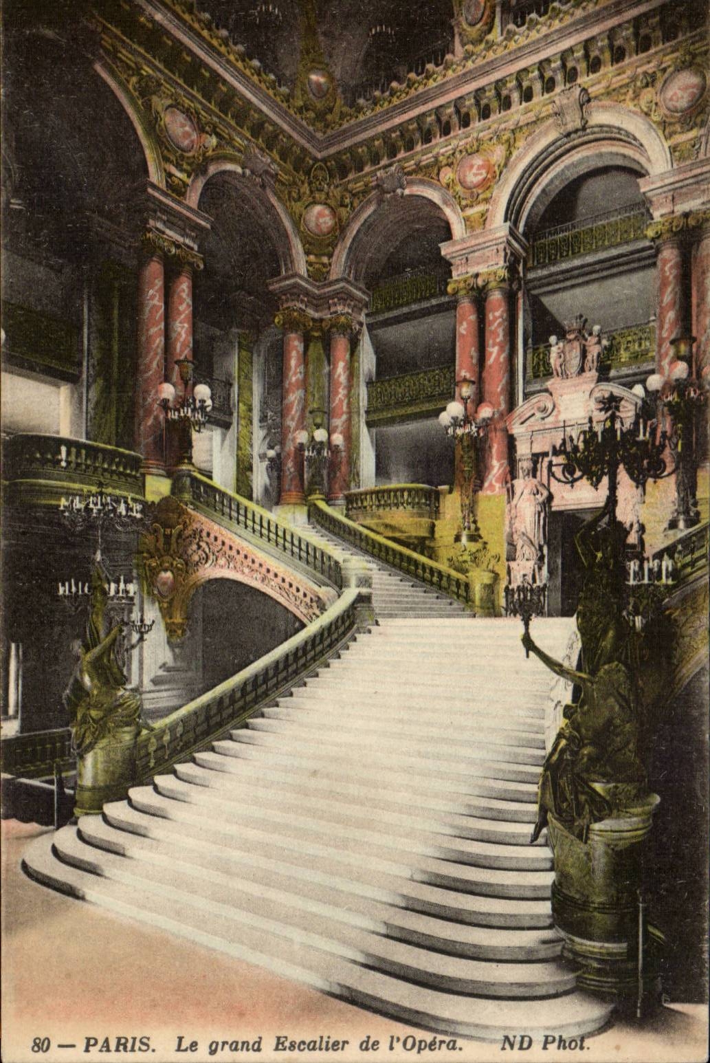 Paris CPA Le grand escalier de l'opera