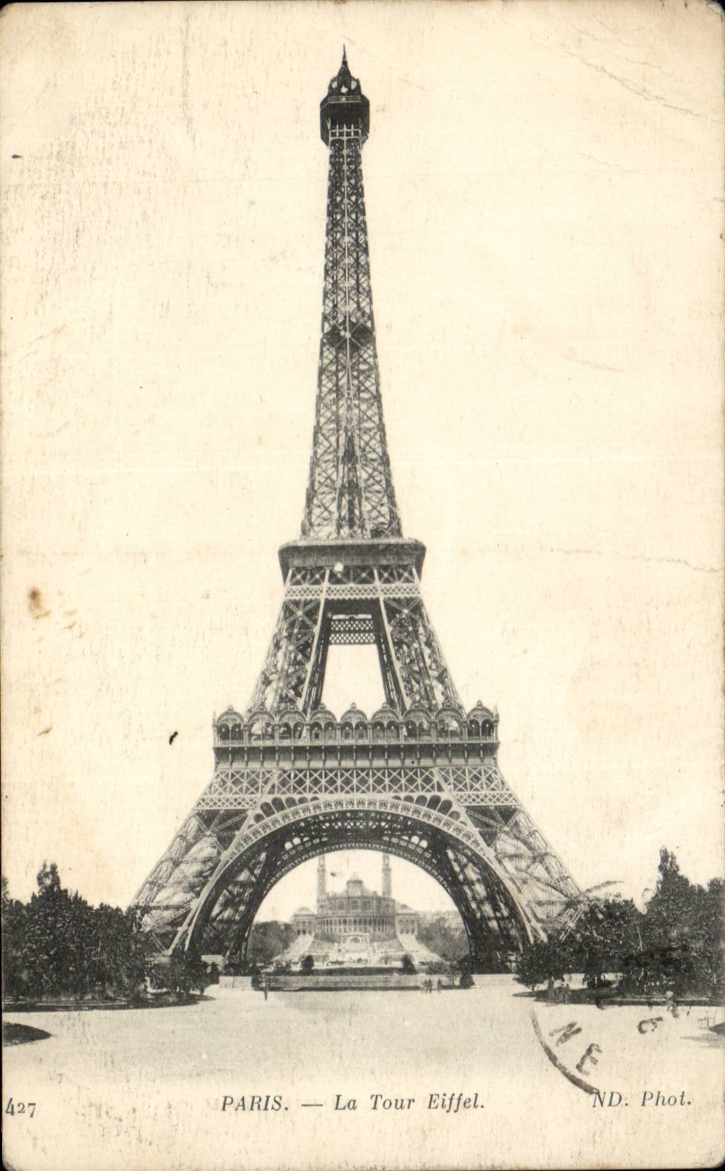 Paris CPA the Eiffel Tower