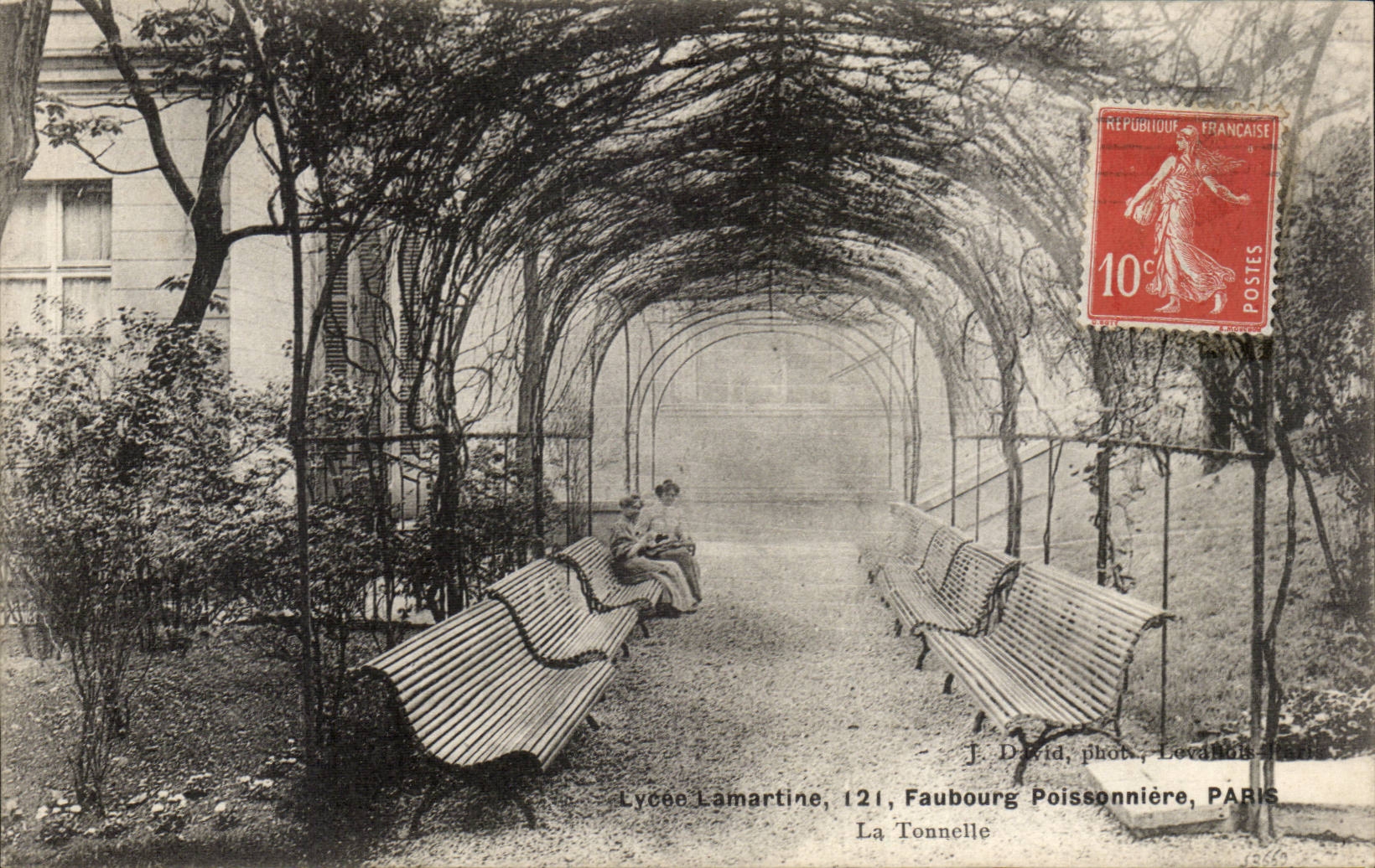 Paris CPA Lycee Lamartine Faubourg Poissonniere La tonnelle