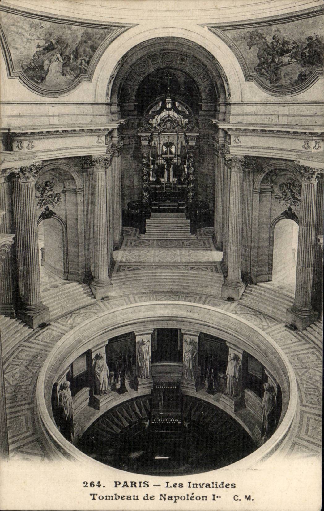 Paris CPA Invalides the Tomb of Napoleon 1st