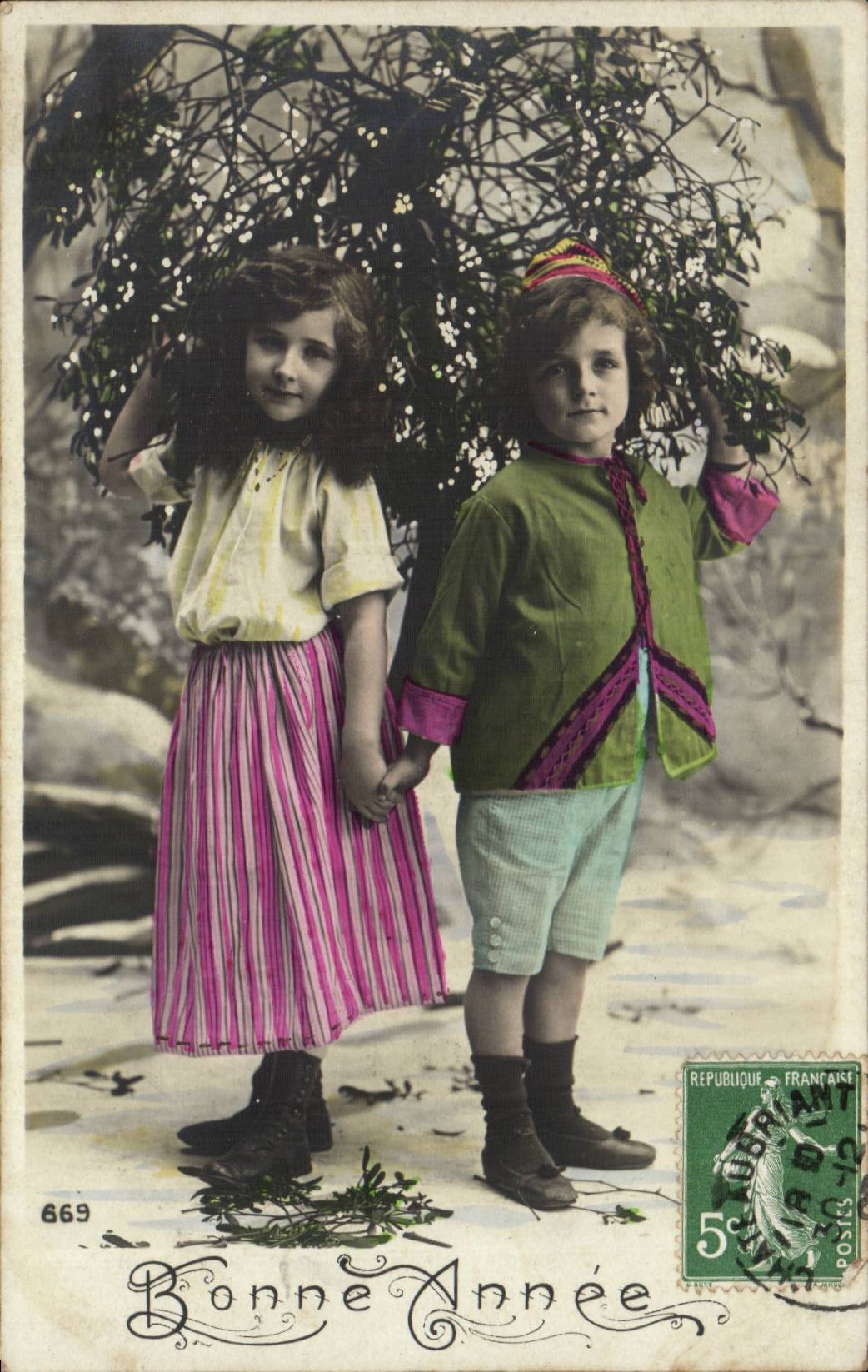 CPA Fantasy Children Happy New Year