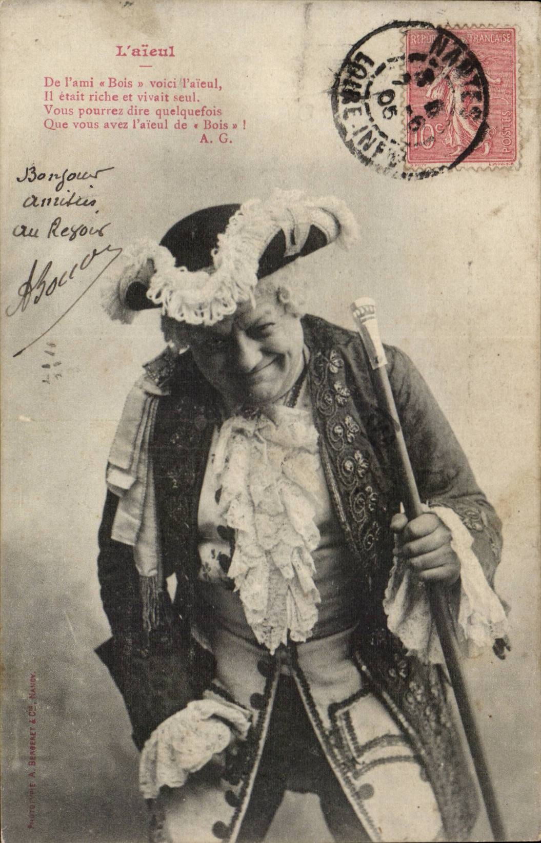 CPA Fantasy the noble Old grandfather in costume (folklore caps)