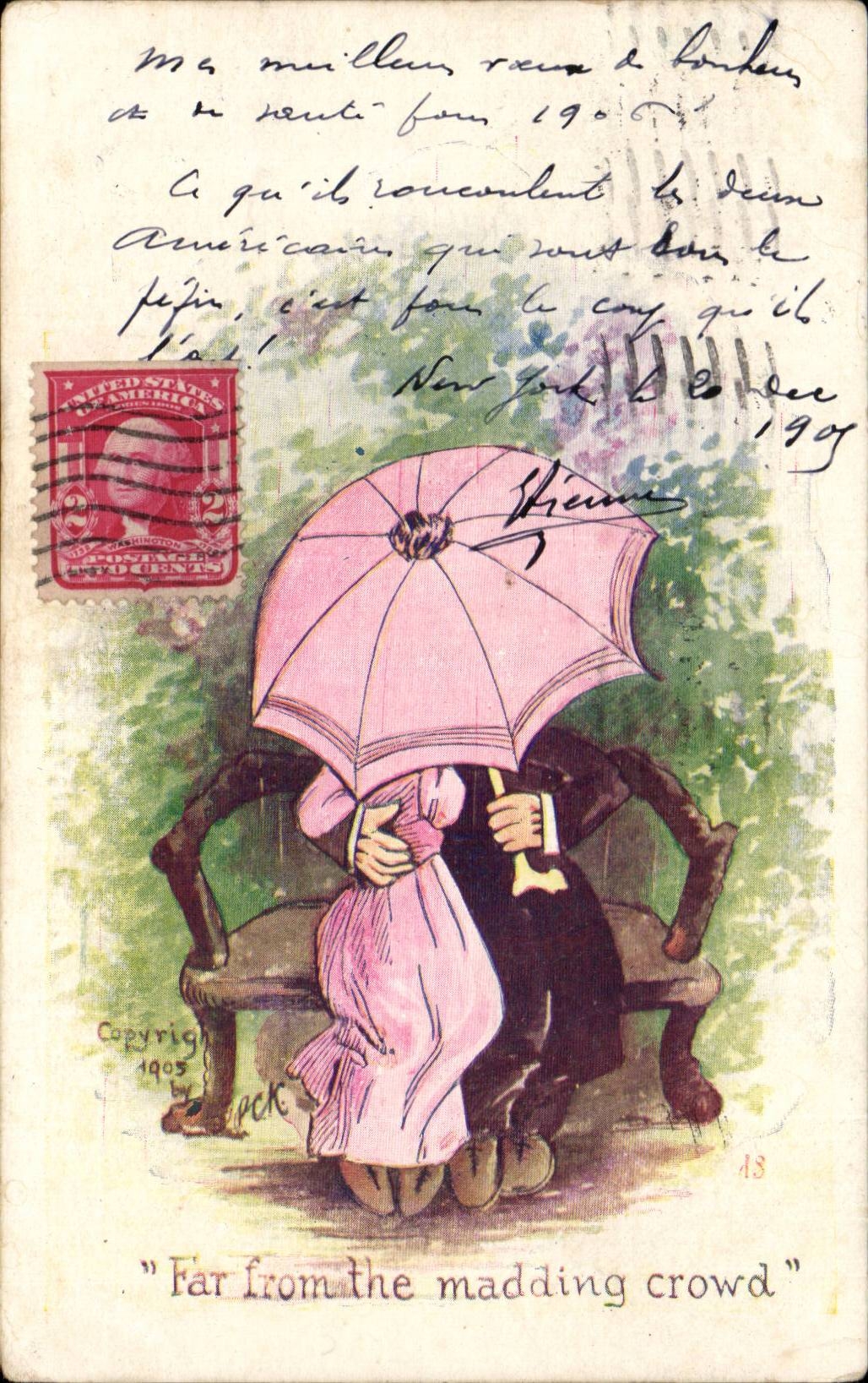 CPA Fantaisie Far from the maddling crowd HUmour