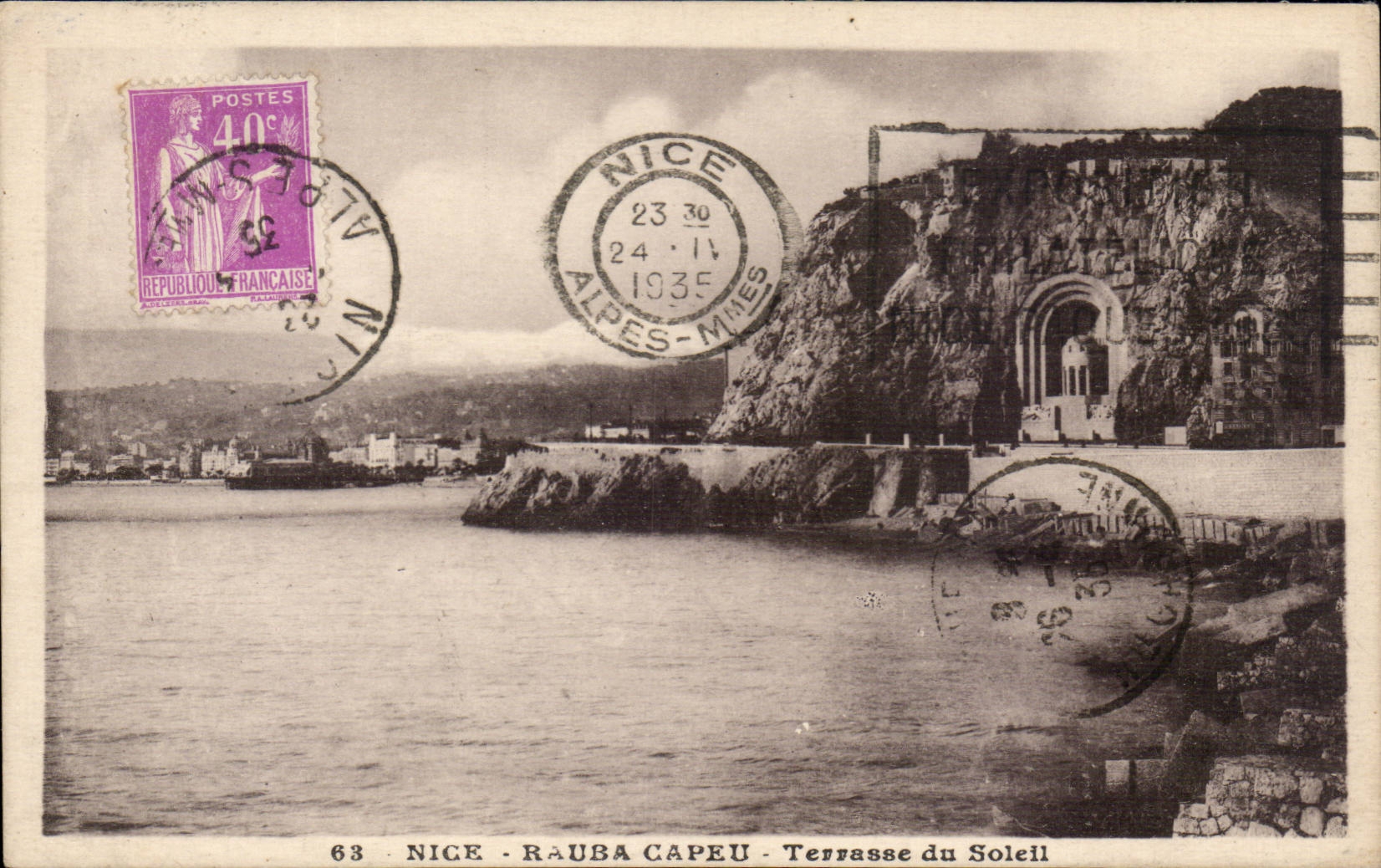 Nice CPA Rauba Capeu Terrace of the sun