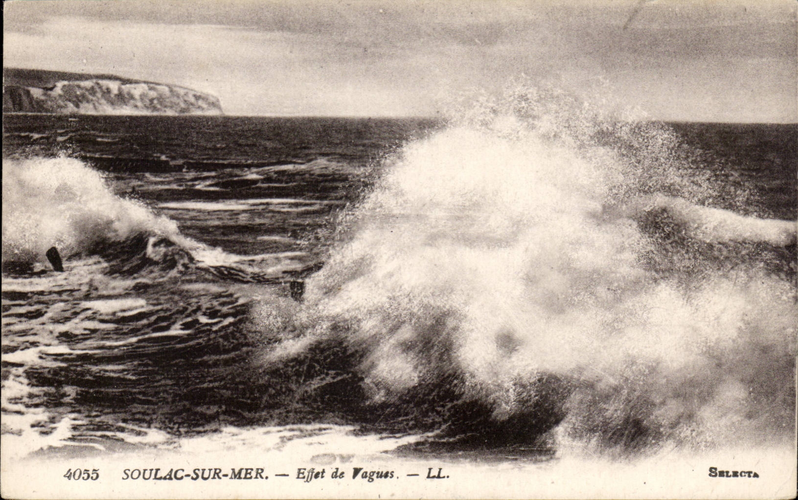 CPA Soulac on sea Effect of waves