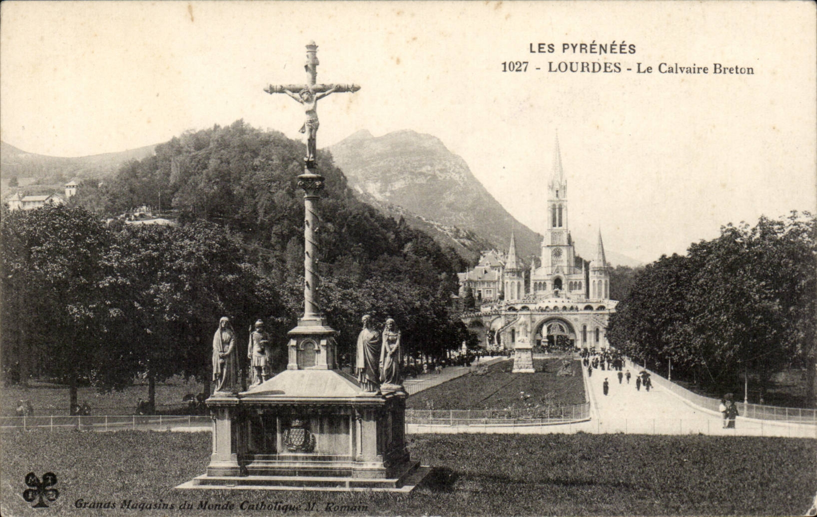 CPA Lourdes the Breton martyrdom