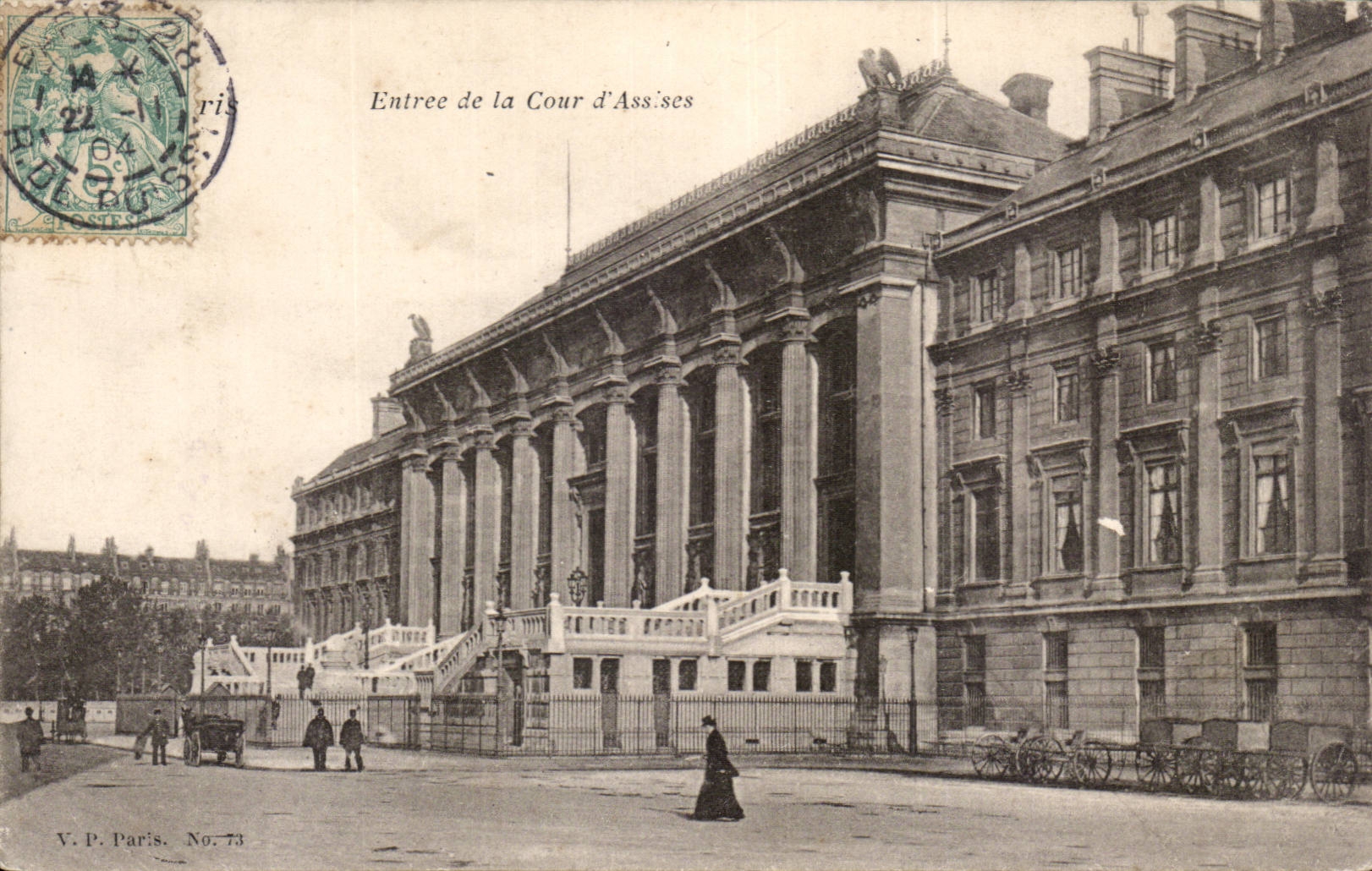 CPA Paris Entree de la cour d'assises