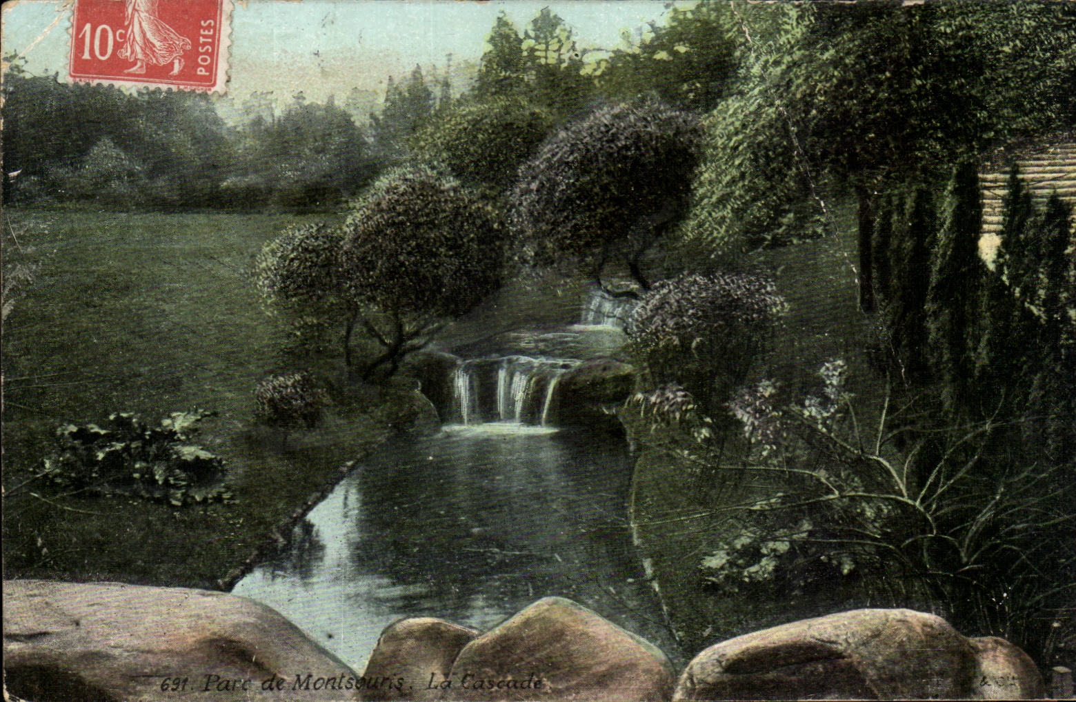 CPA Paris Park of montsouris the cascade