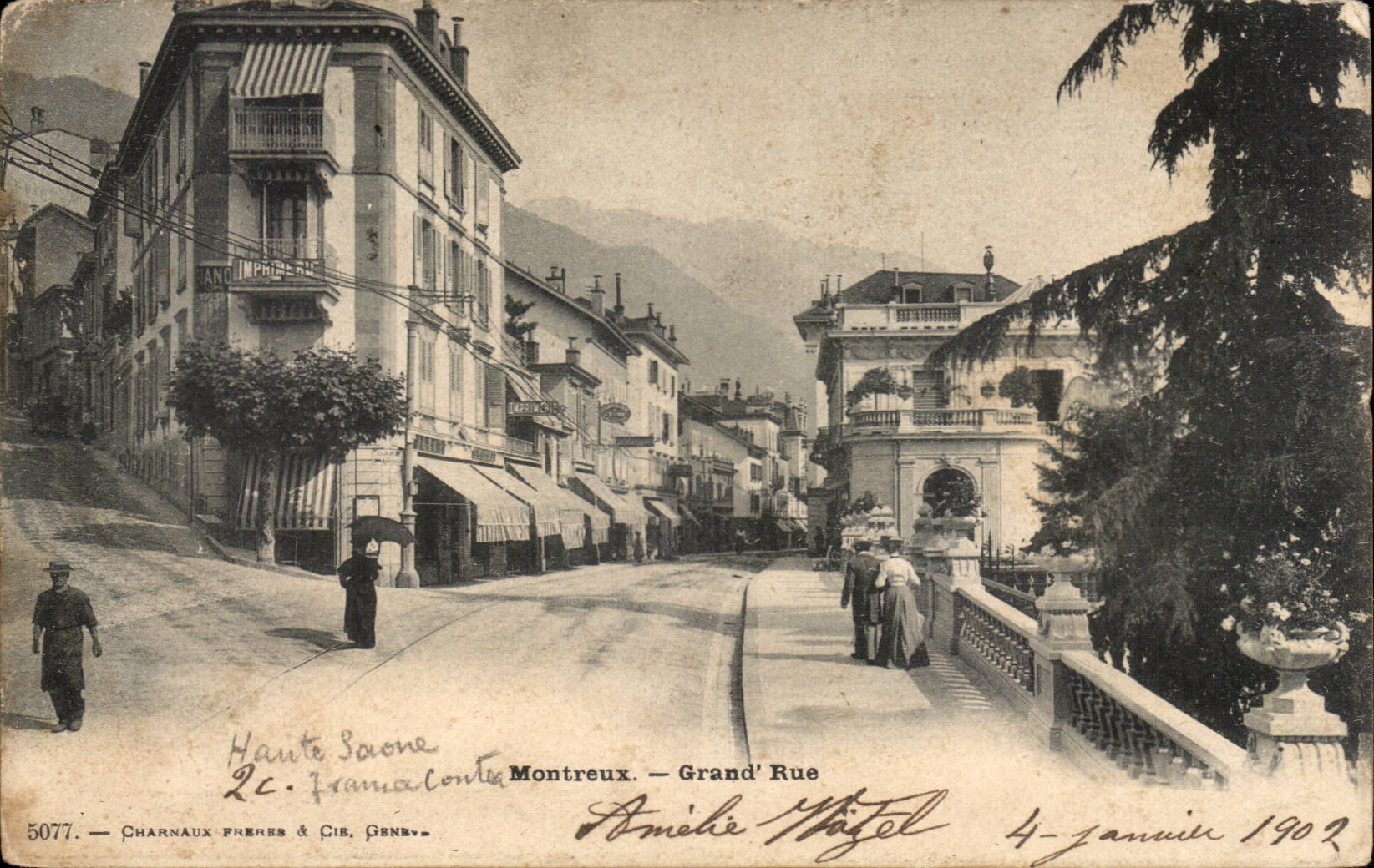 Suisse Montreux Grand rue