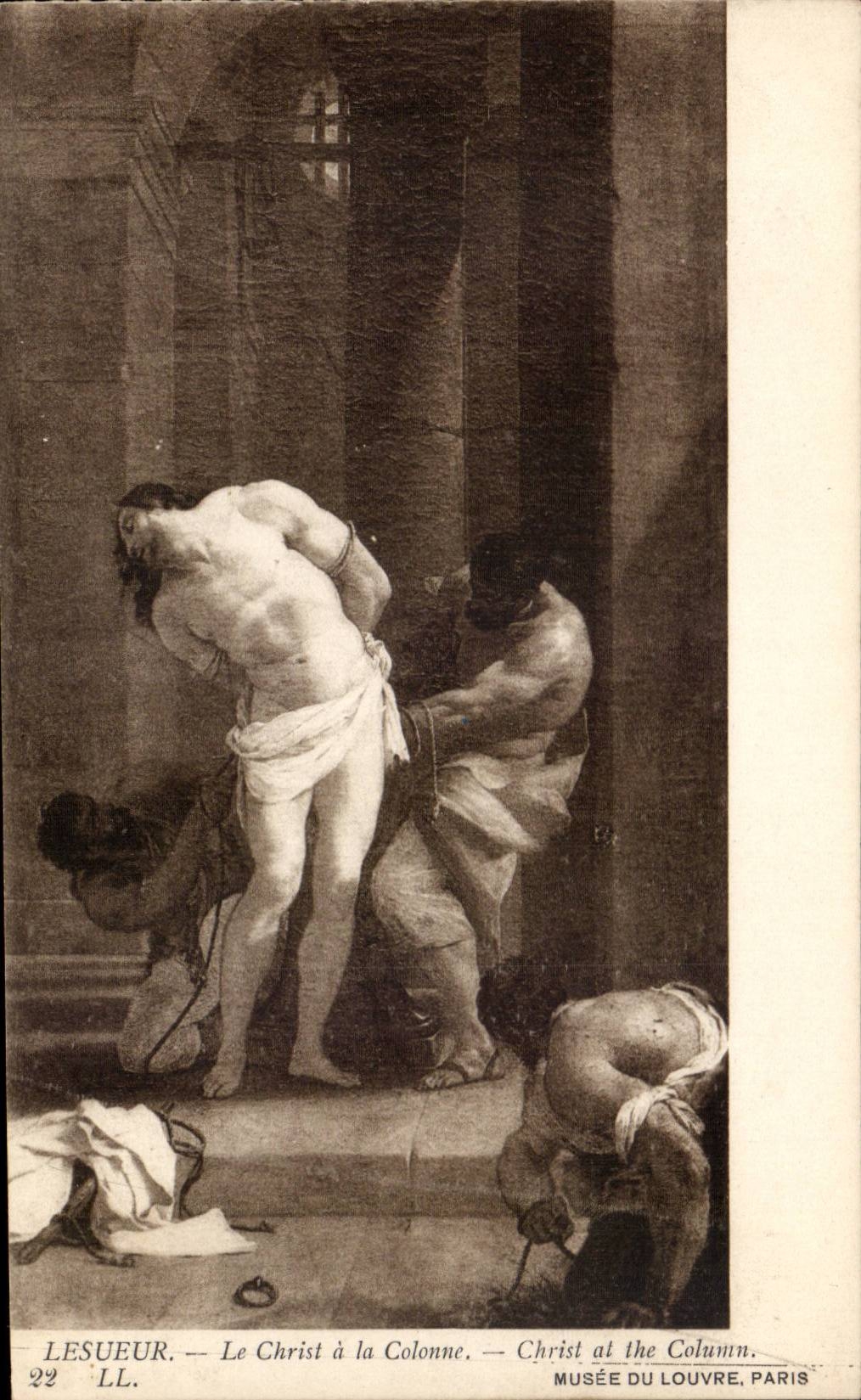 CPA Lesueur Le Christ a la colonne