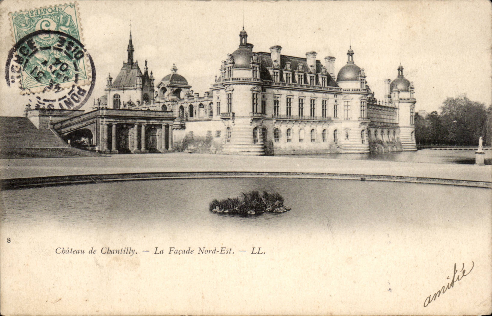 Castle of Chantilly CPA the Northern frontage Is