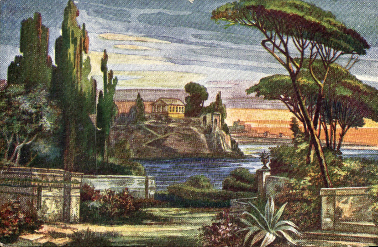 CPA Fantasy Edge of sea under the pines