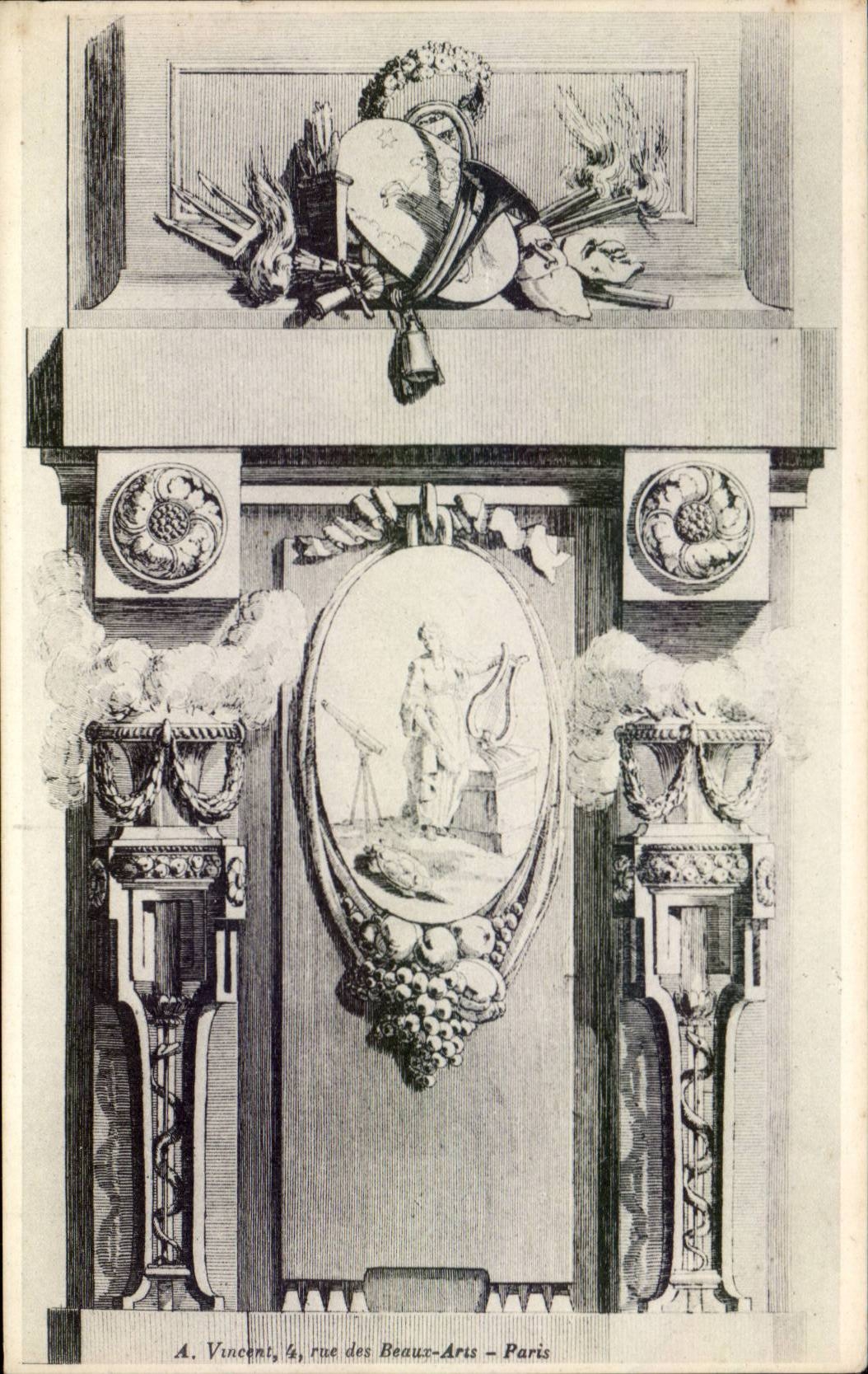 Paris CPA A Vincent Rue des Beaux Arts