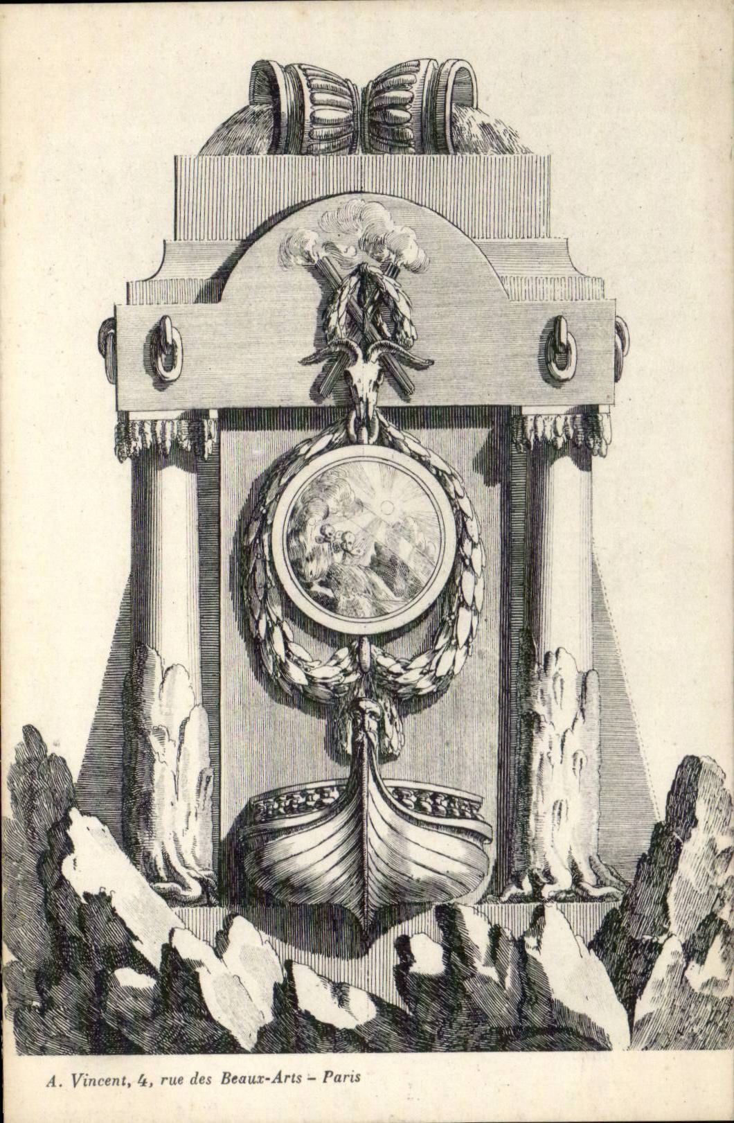 Paris CPA A Vincent Rue des Beaux Arts