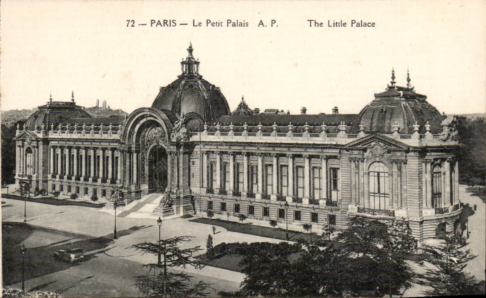 Paris CPA the small palace