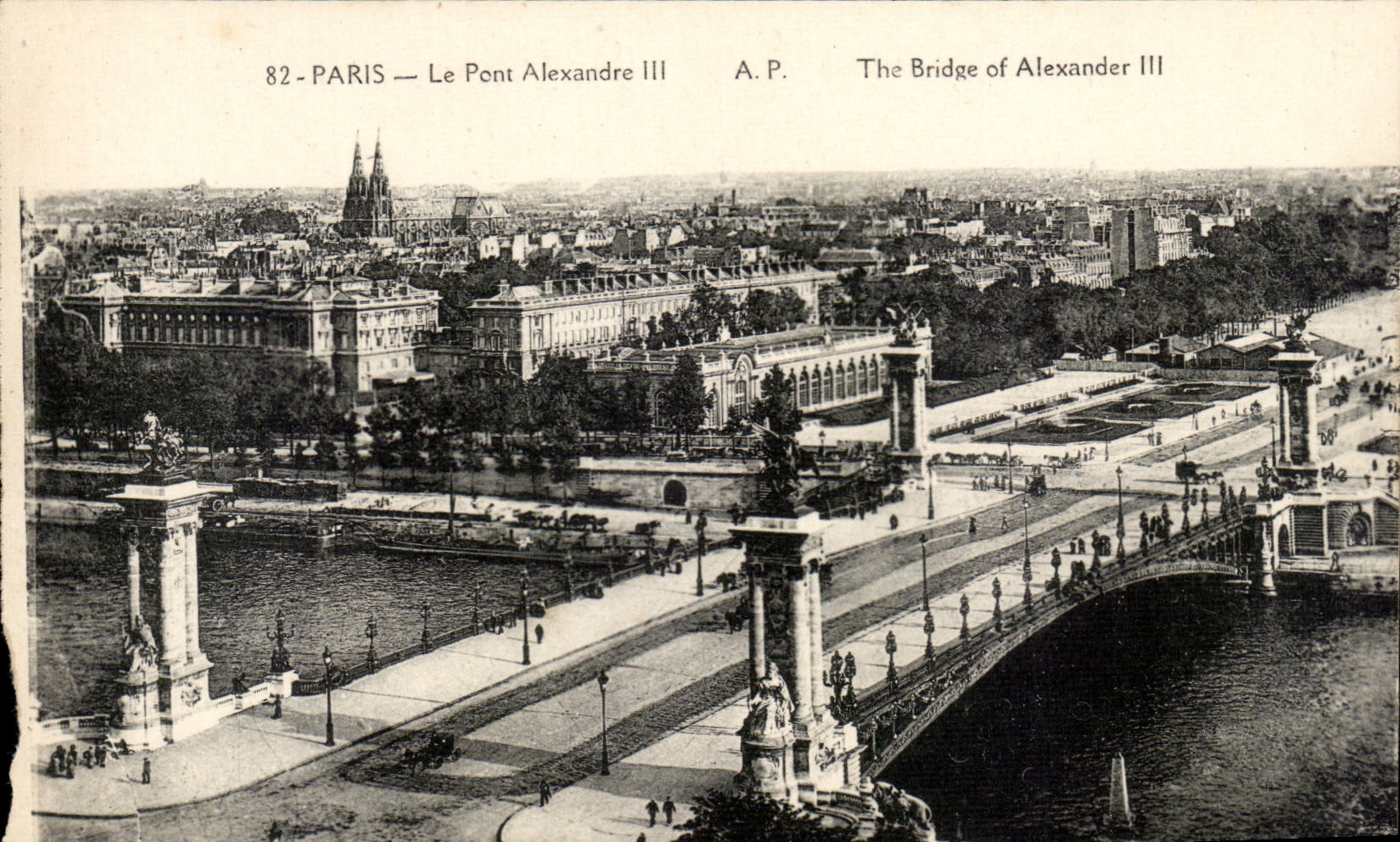 Paris CPA the bridge Alexandre III