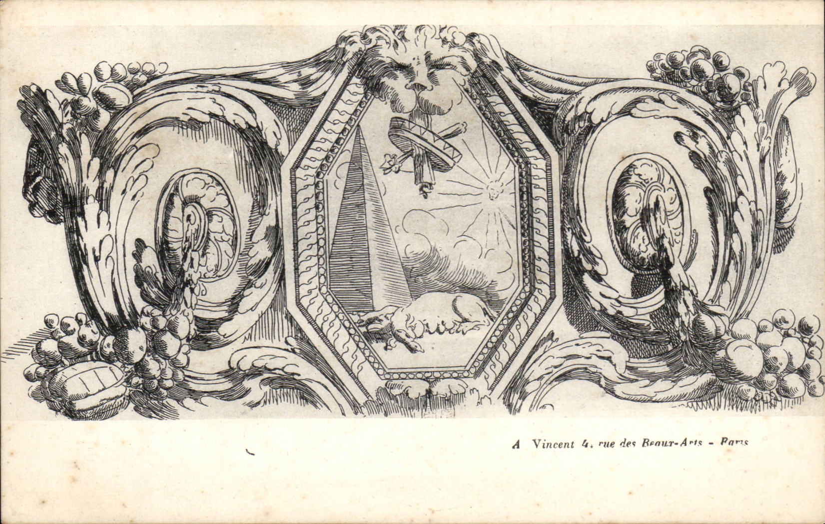 Paris CPA A Vincent Rue des Beaux Arts